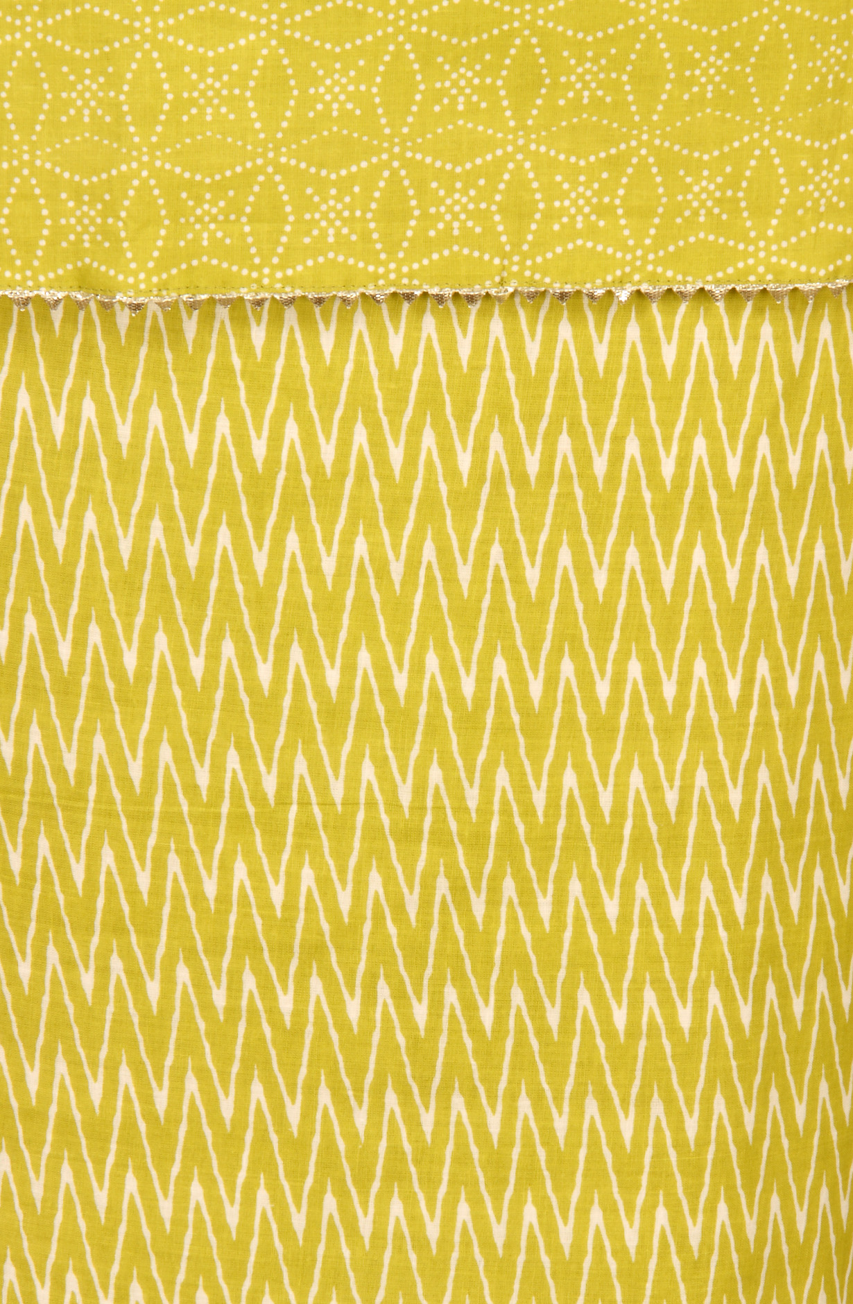 Parrot Green Cotton Printed Salwar Suit with Dupatta - 983-4406A