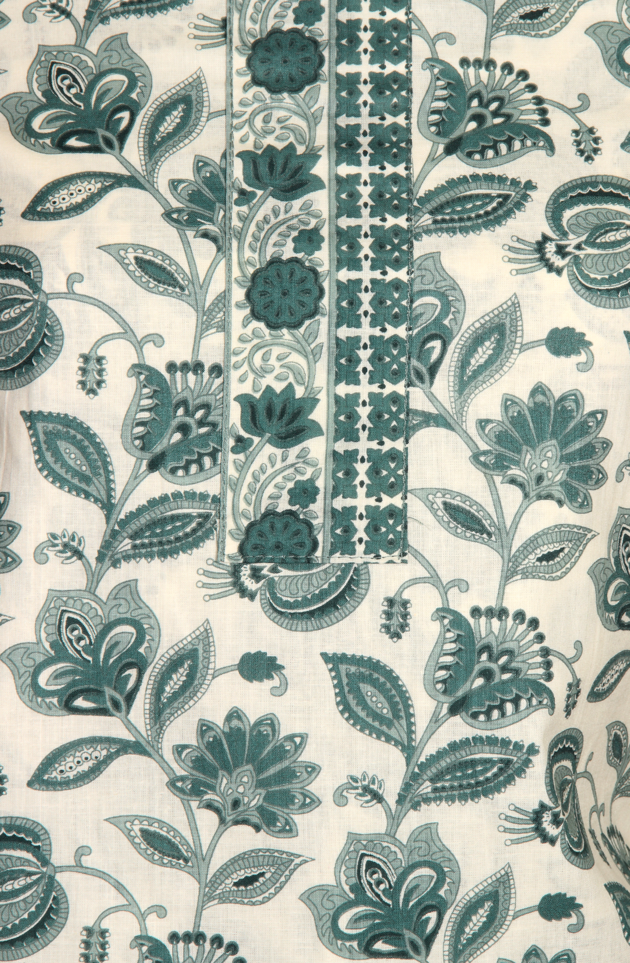 Pastel Green Cotton Printed Unstitched Salwar Suit - 983-4408-1A