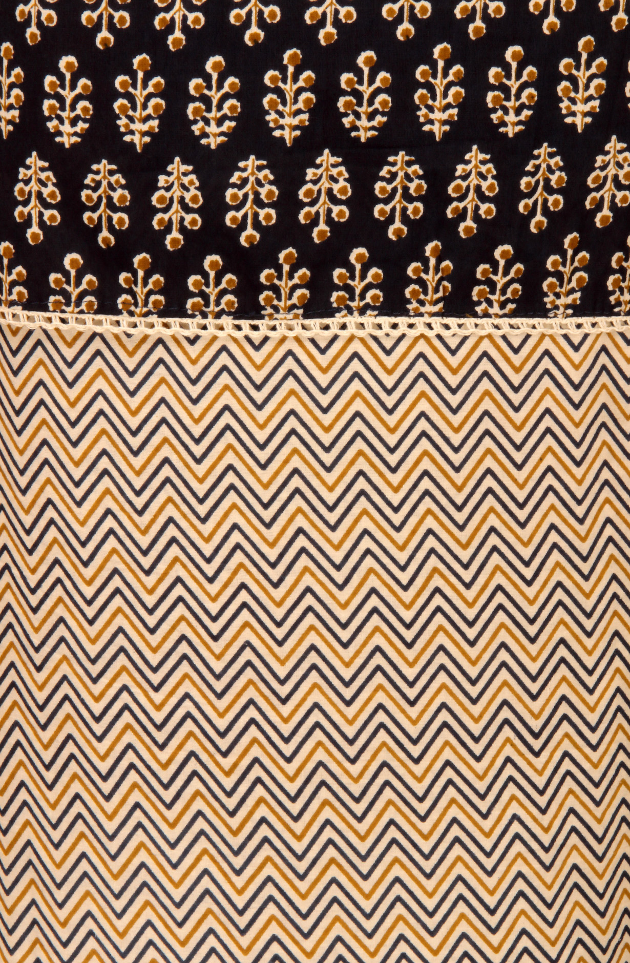 Blue Cotton Printed Unstitched Salwar Kameez - 983-4550-1B