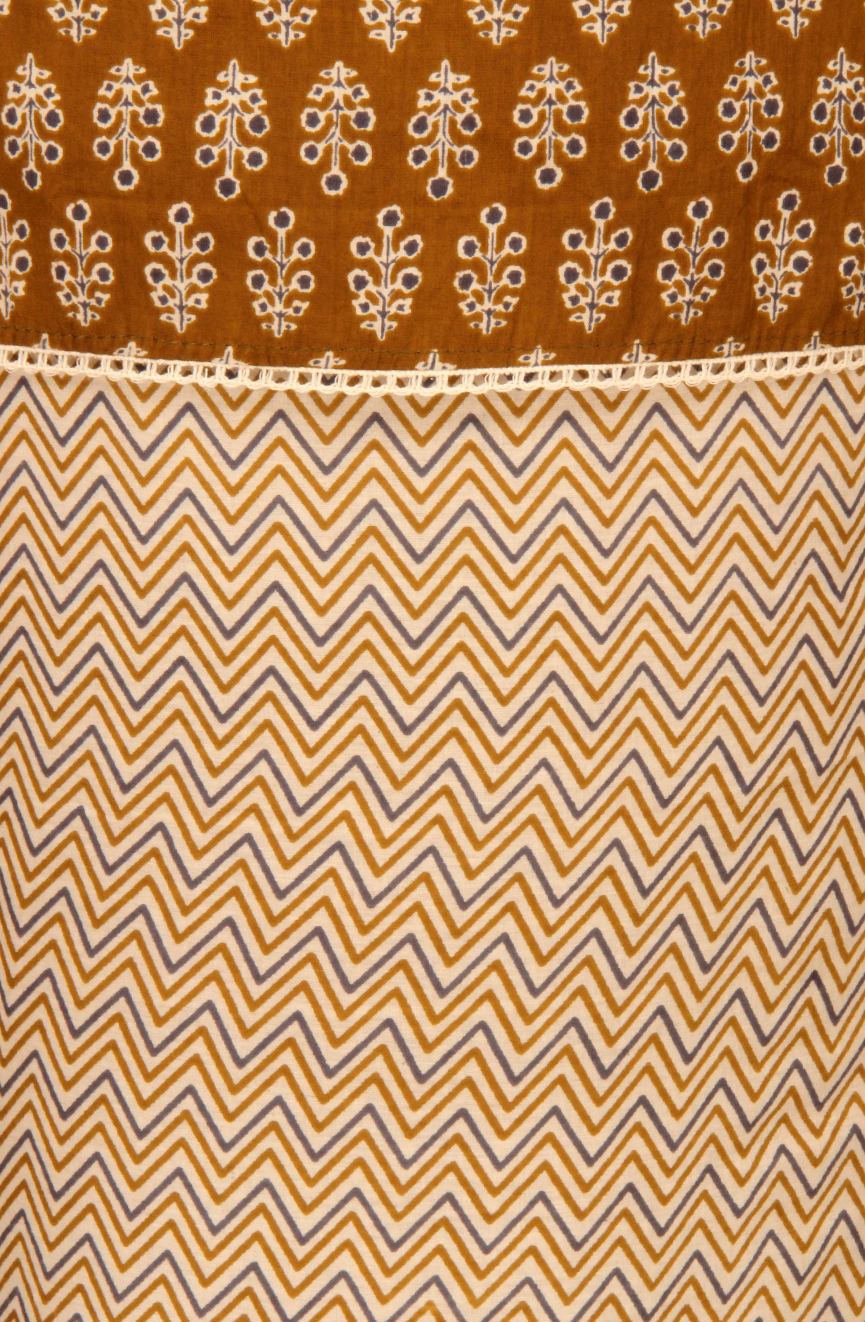 Mehndi Cotton Printed Unstitched Salwar Kameez - 983-4550-1C