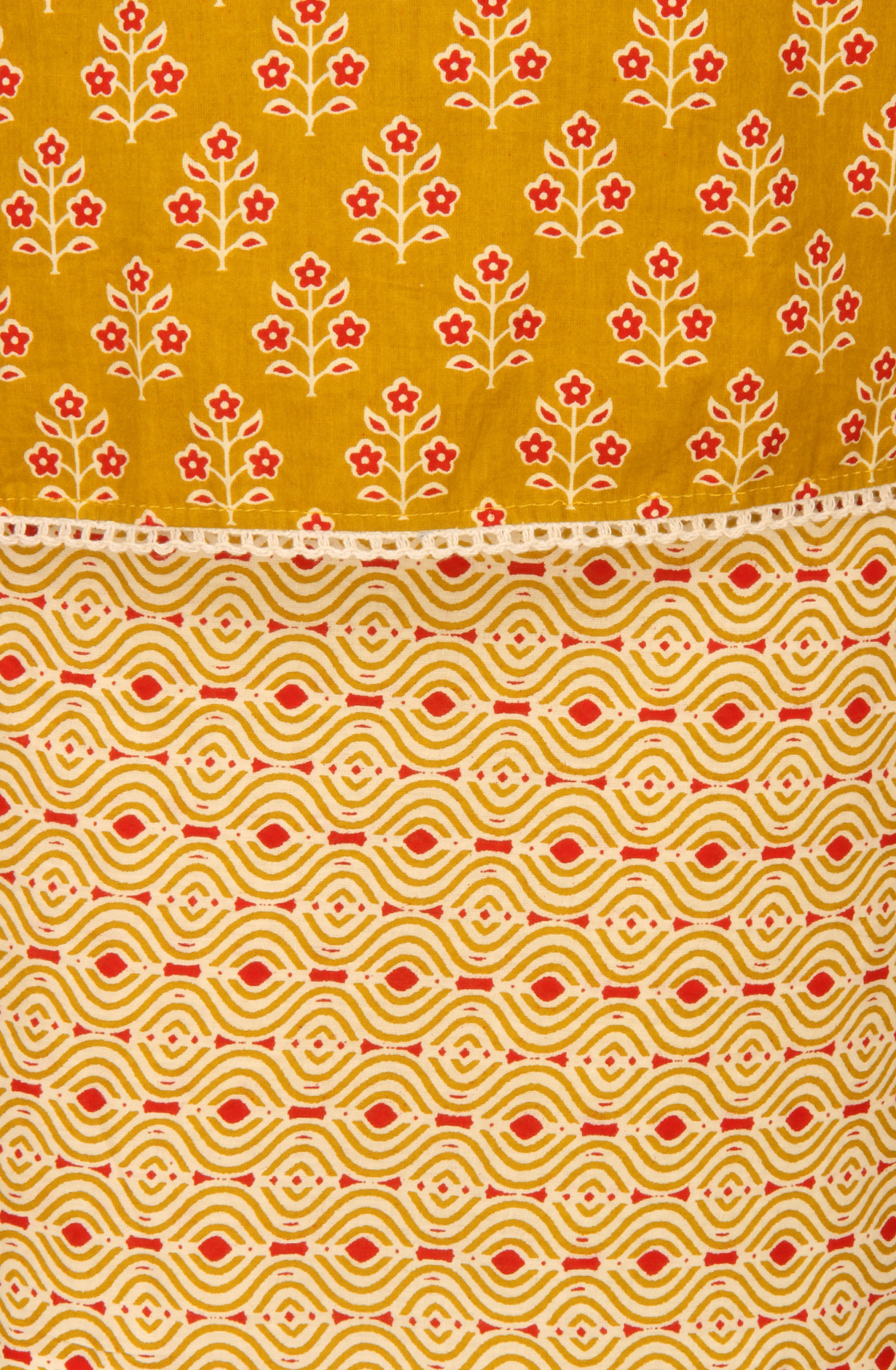 Mehndi Cotton Printed Unstitched Salwar Kameez - 983-4550E