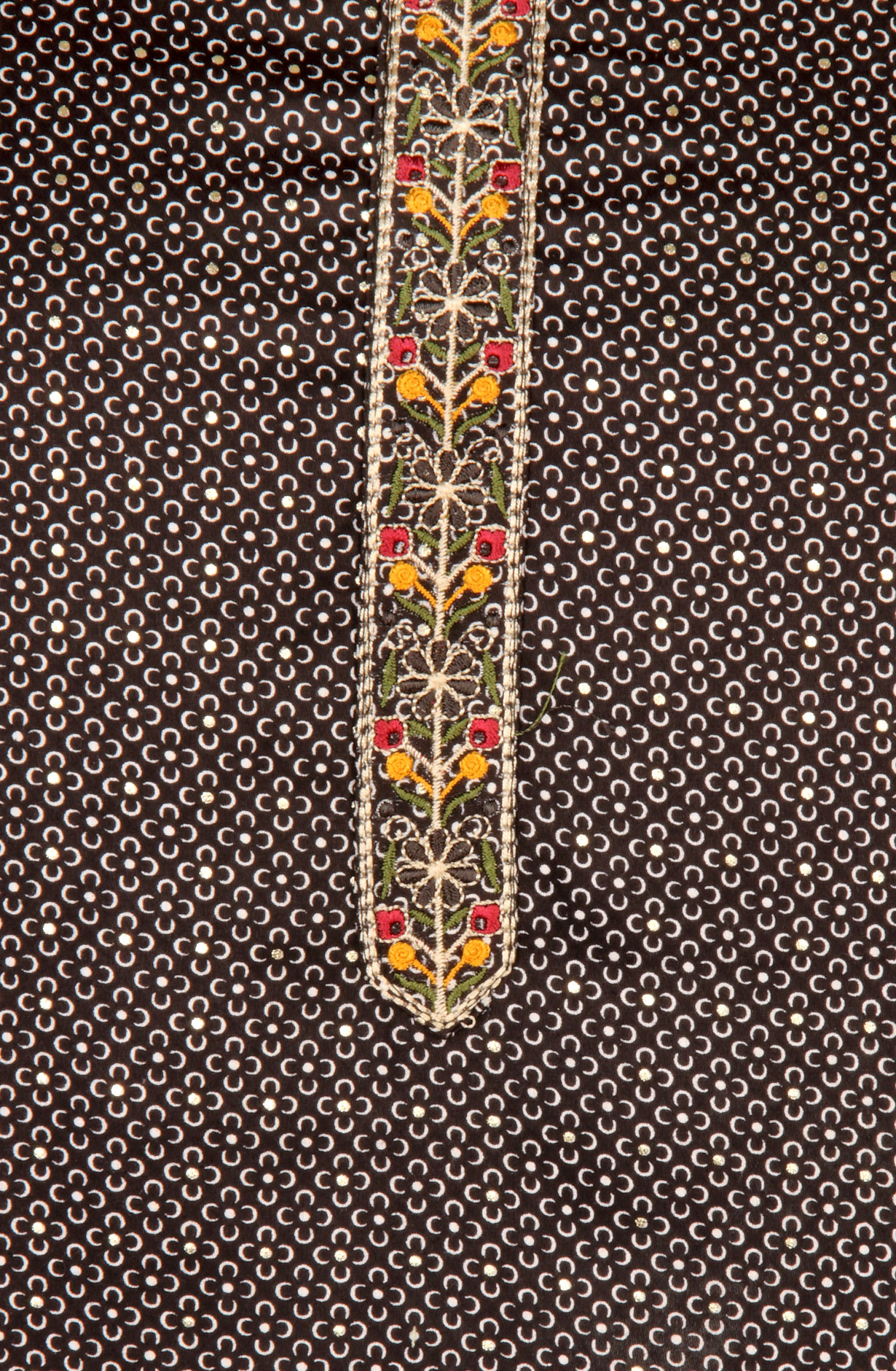 Black Cotton Printed Salwar Dress Material - 983-4569C