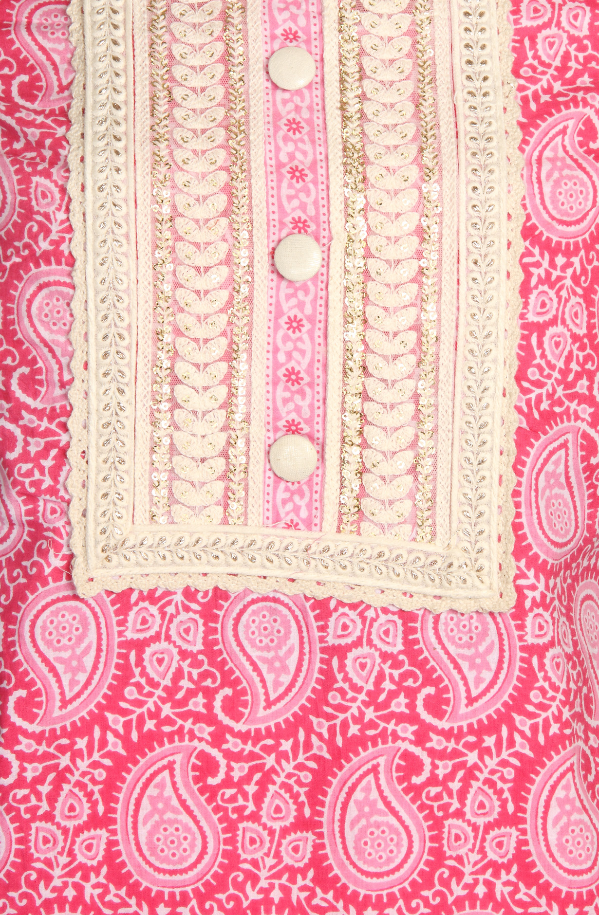 Pink Cotton Printed Salwar Suit with Dupatta - 983-FS0066
