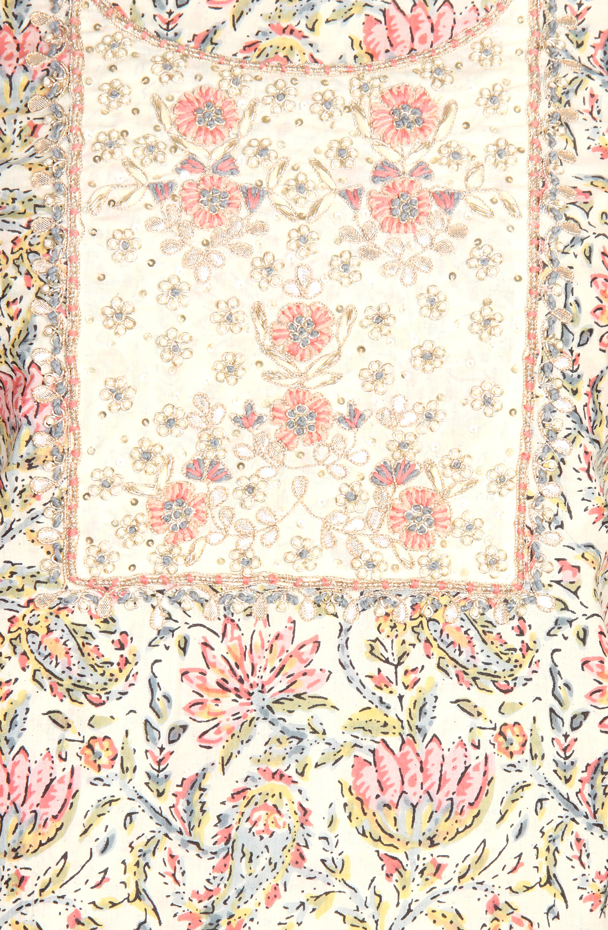 Multi-coloured Cotton Printed Salwar Suit-sets - 984-APCS