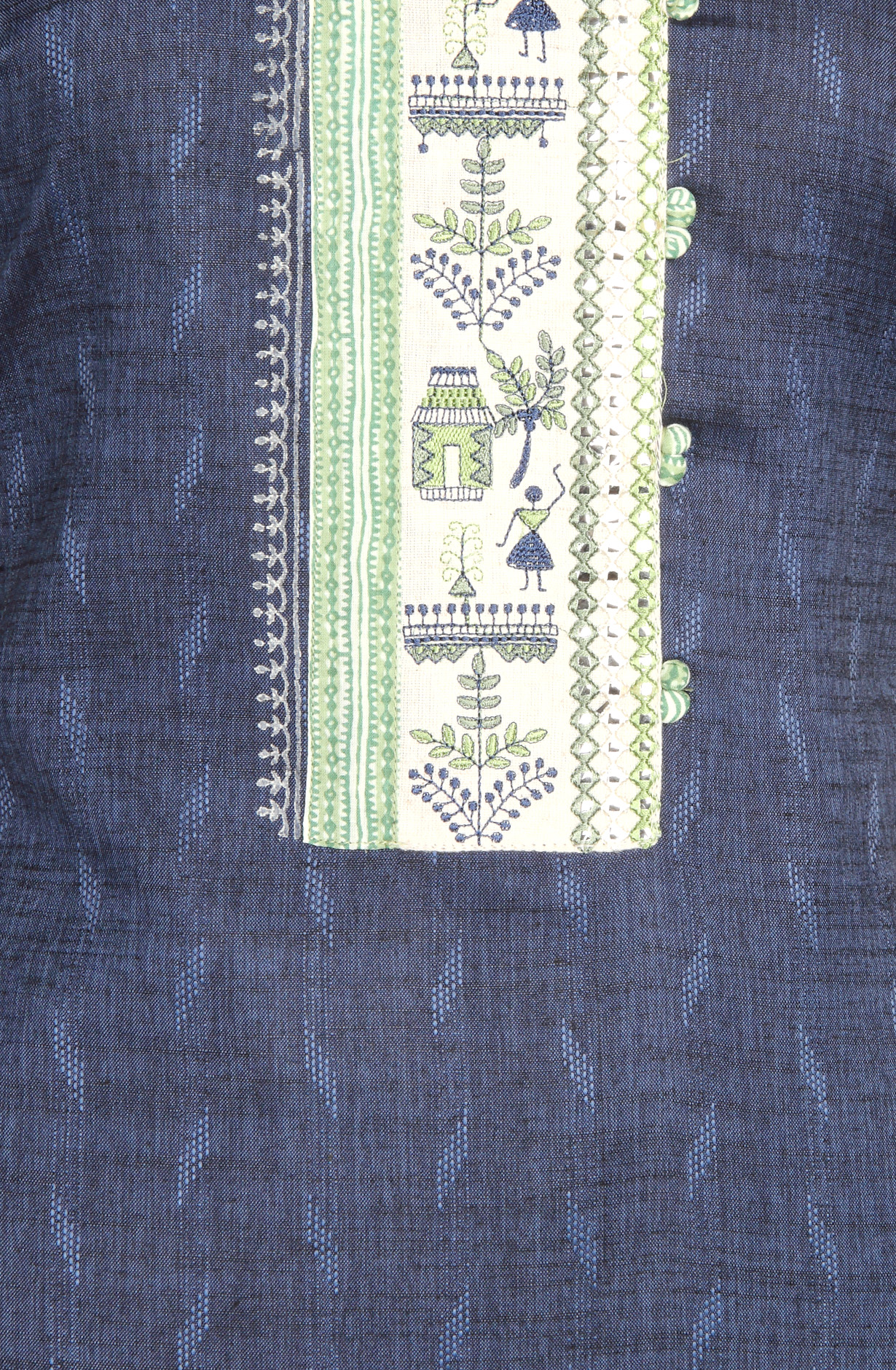 Blue Modal Printed Salwar Suit-sets - 984-FMAD503