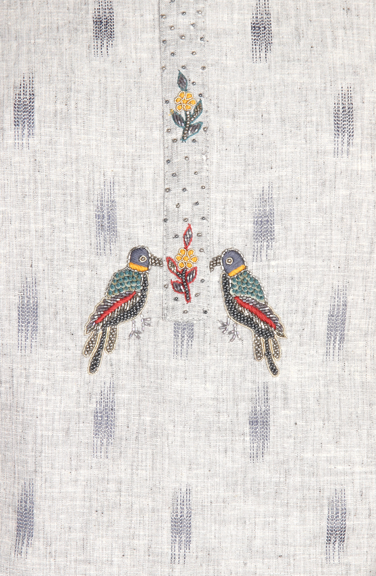 Grey Cotton Salwar Kameez with Beautiful Dupatta - 984-FMHA125