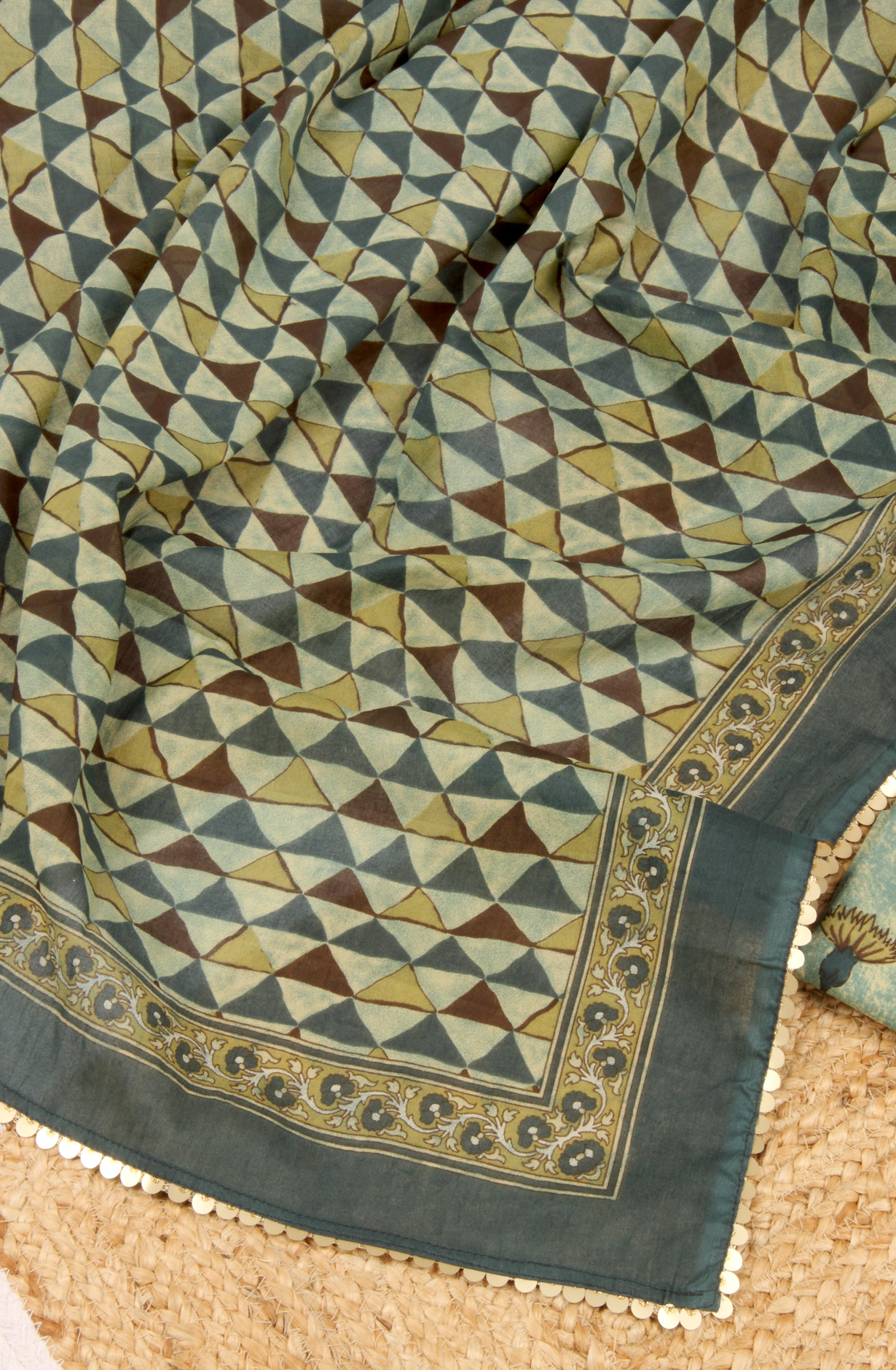 Multi-coloured Cotton Printed Salwar Kameez - 984-FMSP58C