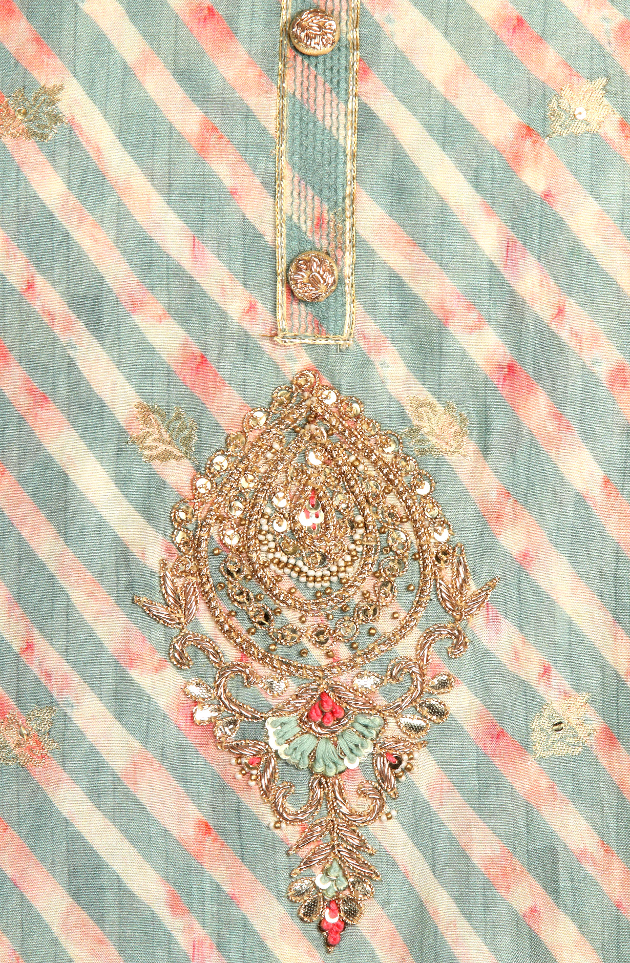 Sea Green Modal Silk Suit-set with Beautiful Dupatta - 984-MCDK