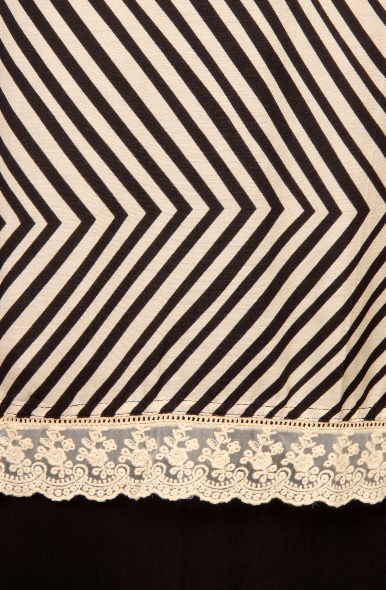 Cream and Black Muslin Salwar Suit with Trendy Dupatta - 993-15856