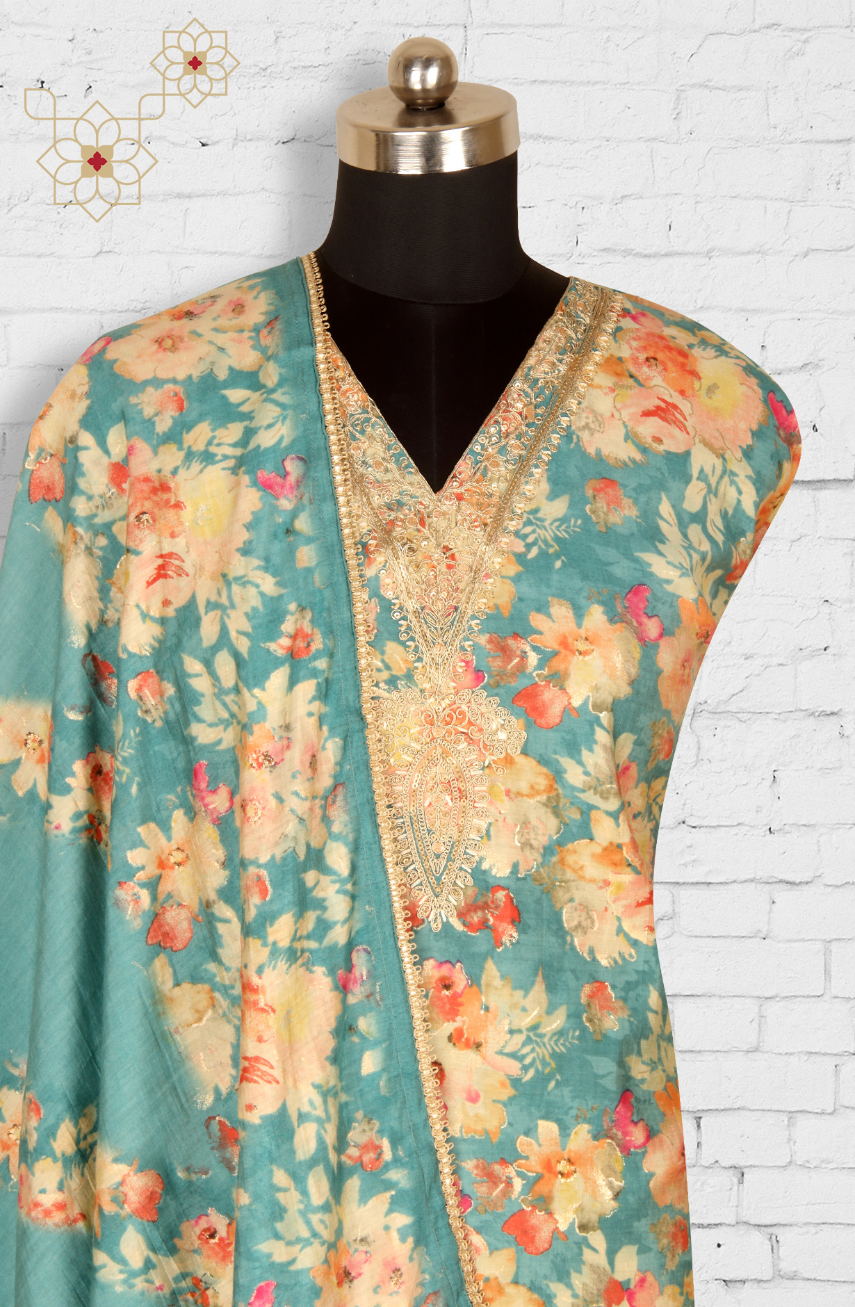 Multi-coloured Beautiful Modal Unstitched Salwar Kameez - 993-16325A