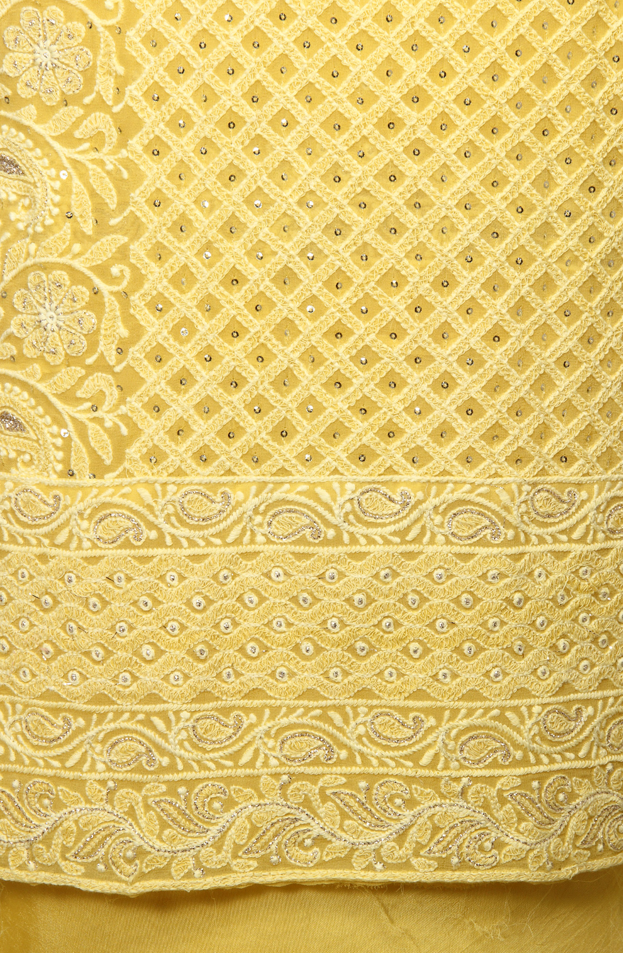 Yellow Designer Georgette Salwar Kameez with Chiffon Dupatta - 999-22026-1C