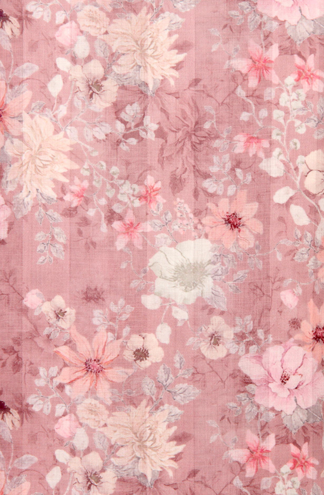 Mauve Exclusive Cotton Suit-sets with Chiffon Dupatta - AIS1401