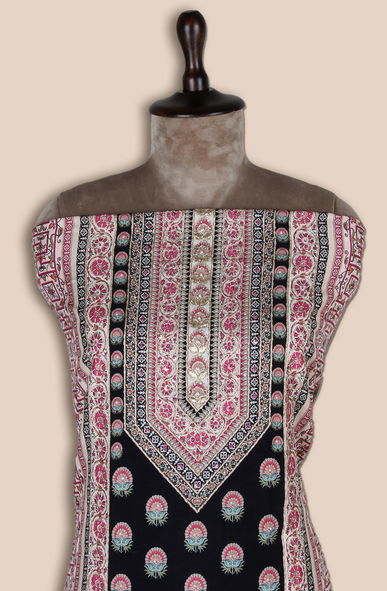 Magenta Beautiful Muslin Festive Salwar Kameez - ARTSMSLN01A