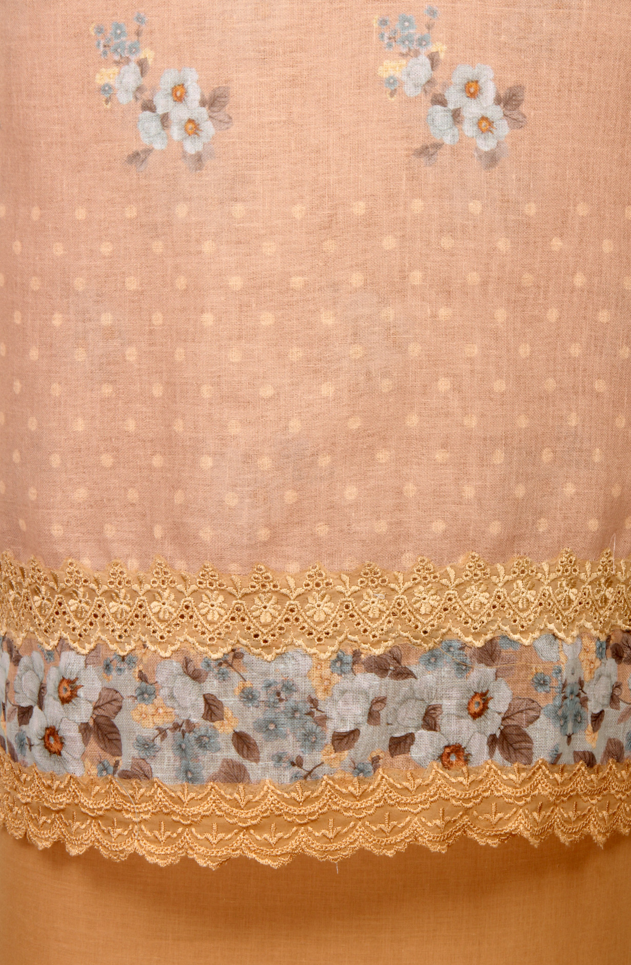 Beige Linen Digital Printed Suit-sets with Dupatta - AYS1952B