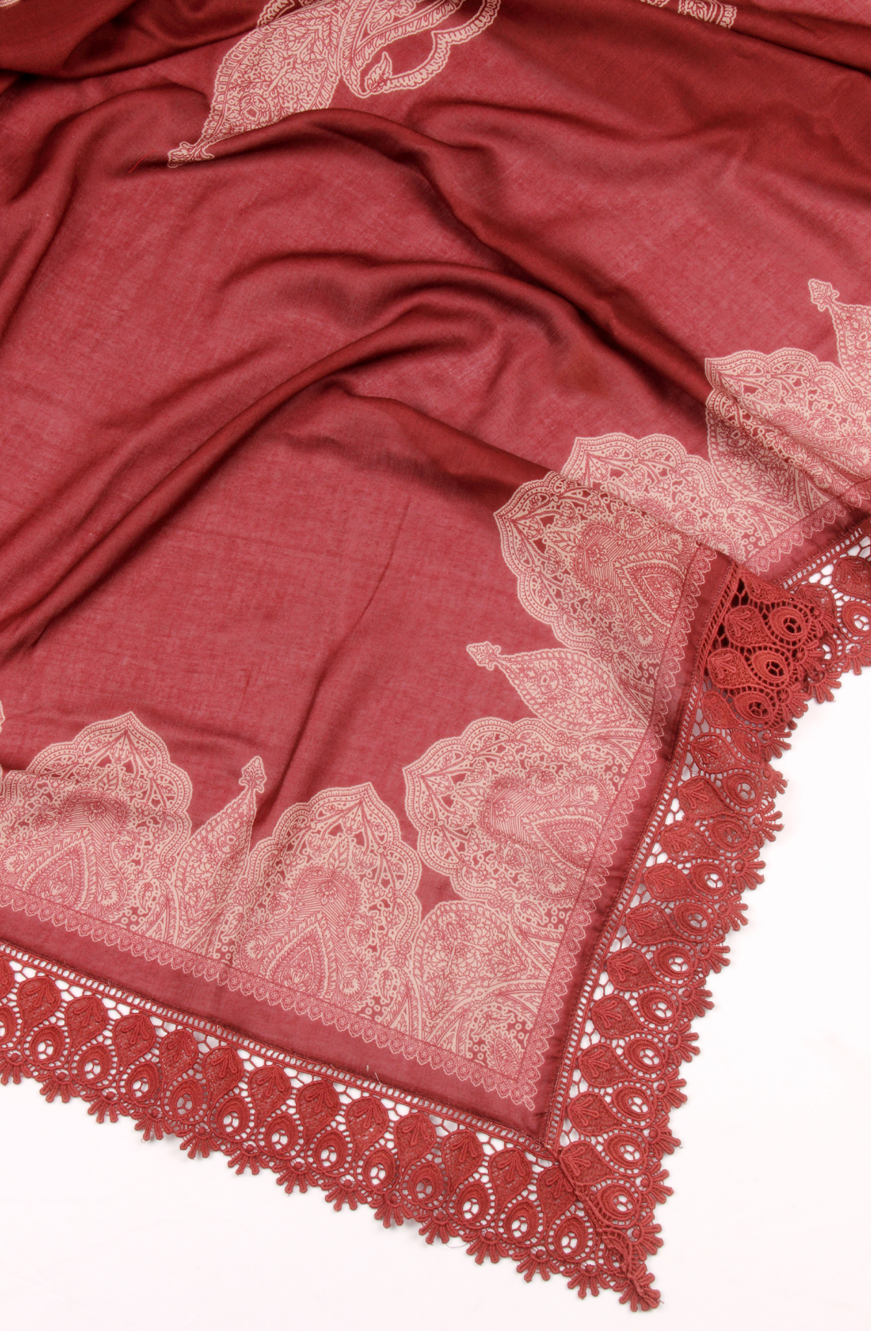 Beige Pashmina Winter Wear Unstitched Salwar Suit - AZI1616