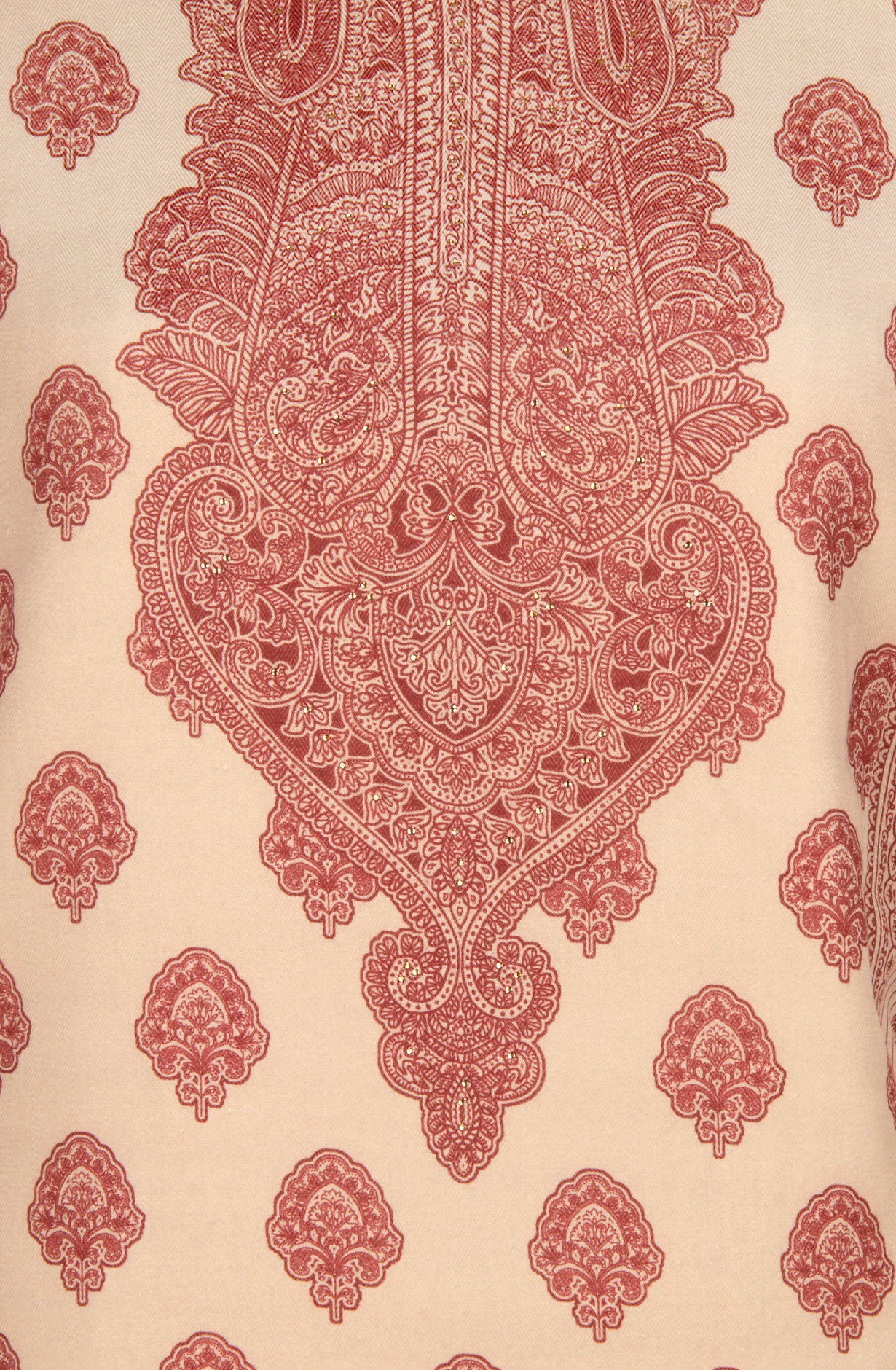 Beige Pashmina Winter Wear Unstitched Salwar Suit - AZI1618