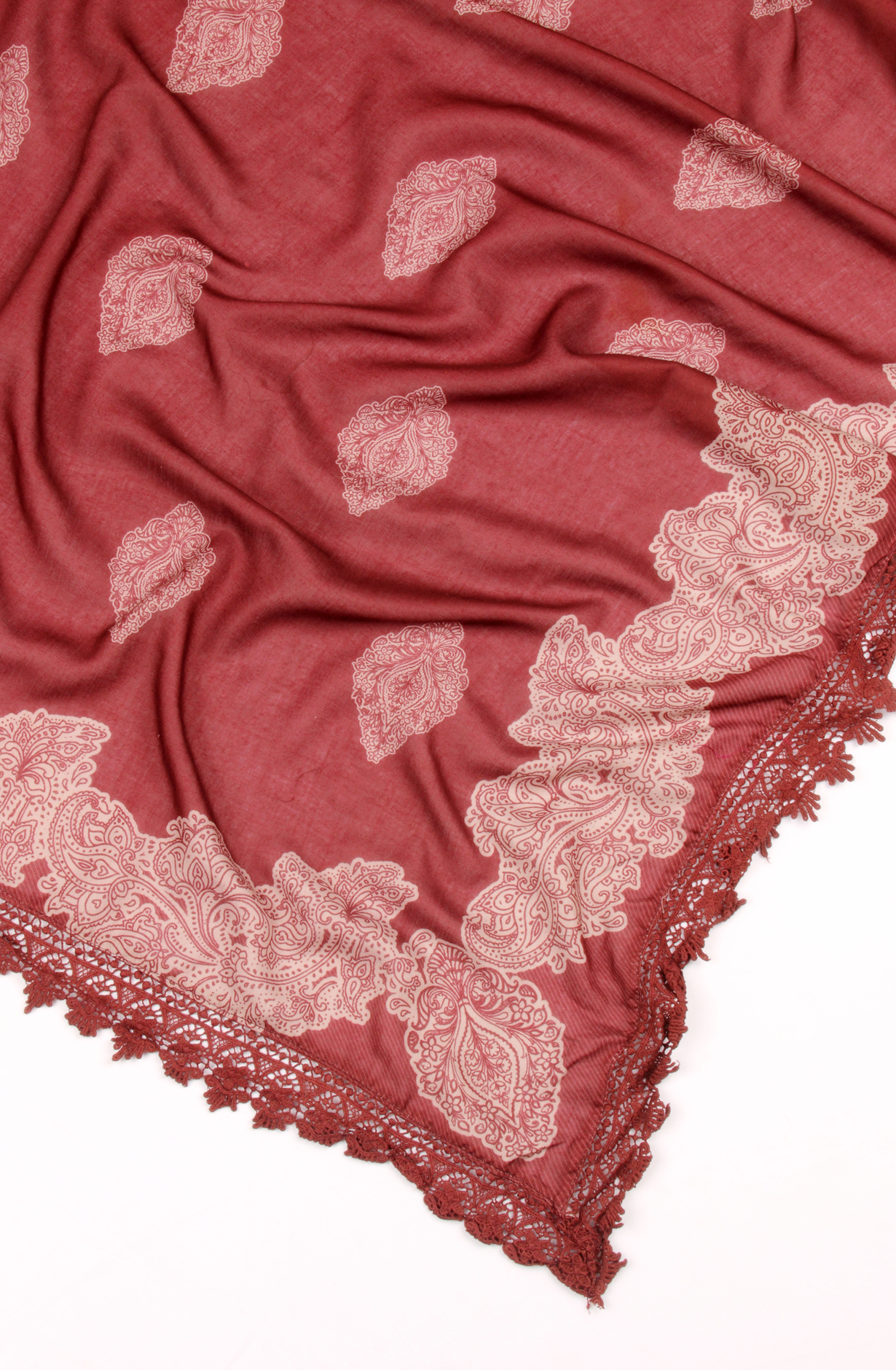 Beige Pashmina Winter Wear Unstitched Salwar Suit - AZI1618A