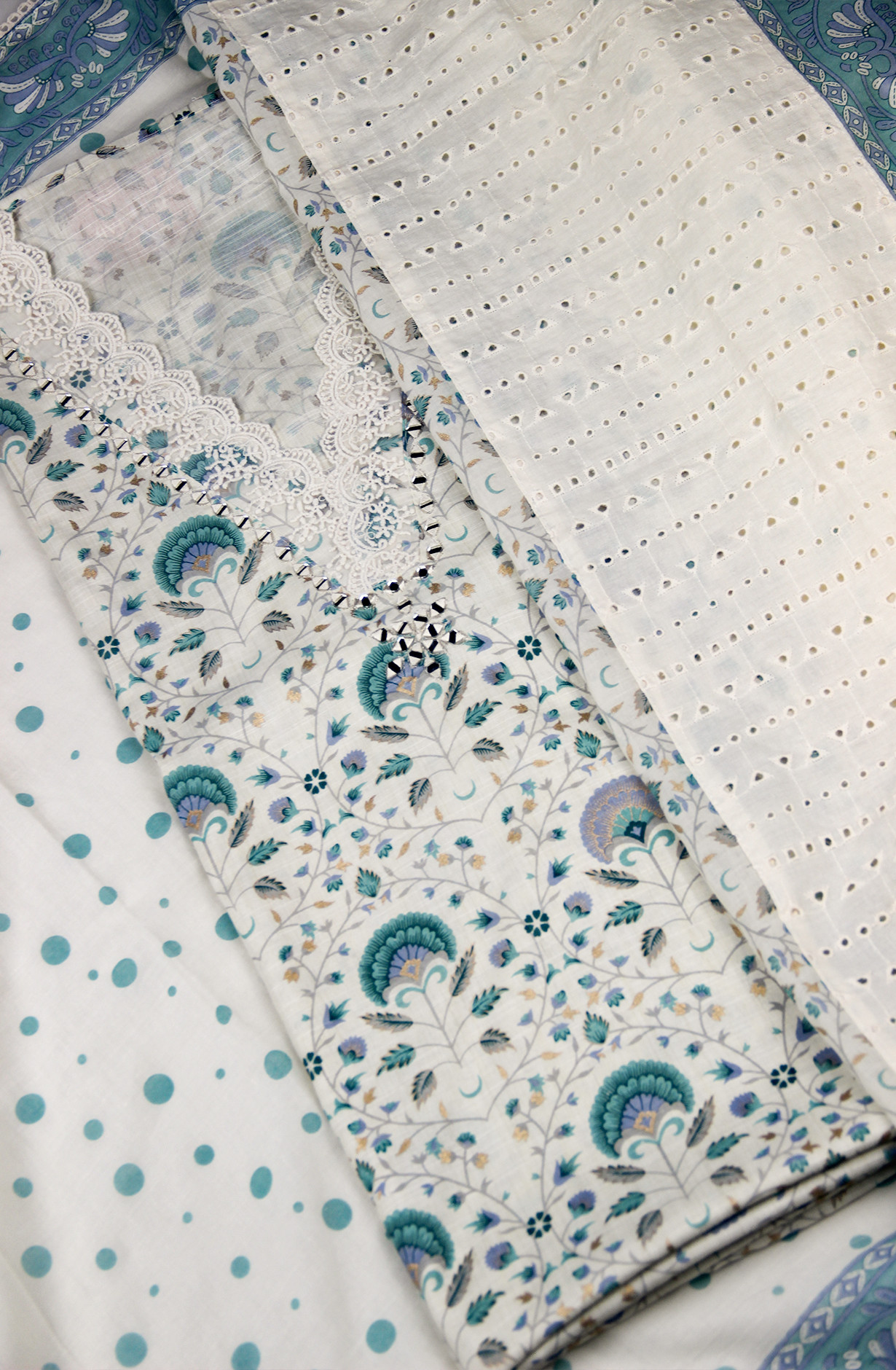 Pure Cotton Block Printed Suit Set with Cotton Dupatta - 984-FMNKSBEA