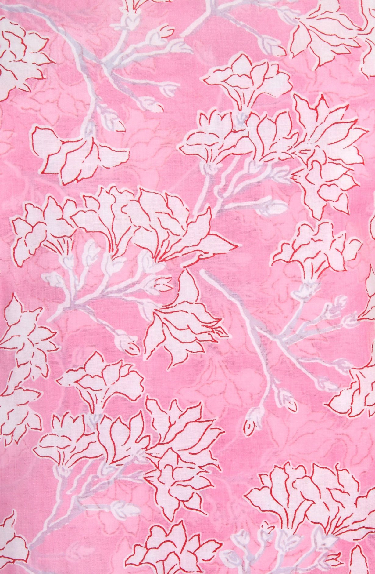 Baby Pink Cotton Printed Salwar Suit with Chiffon Dupatta - CHANPJ2087C