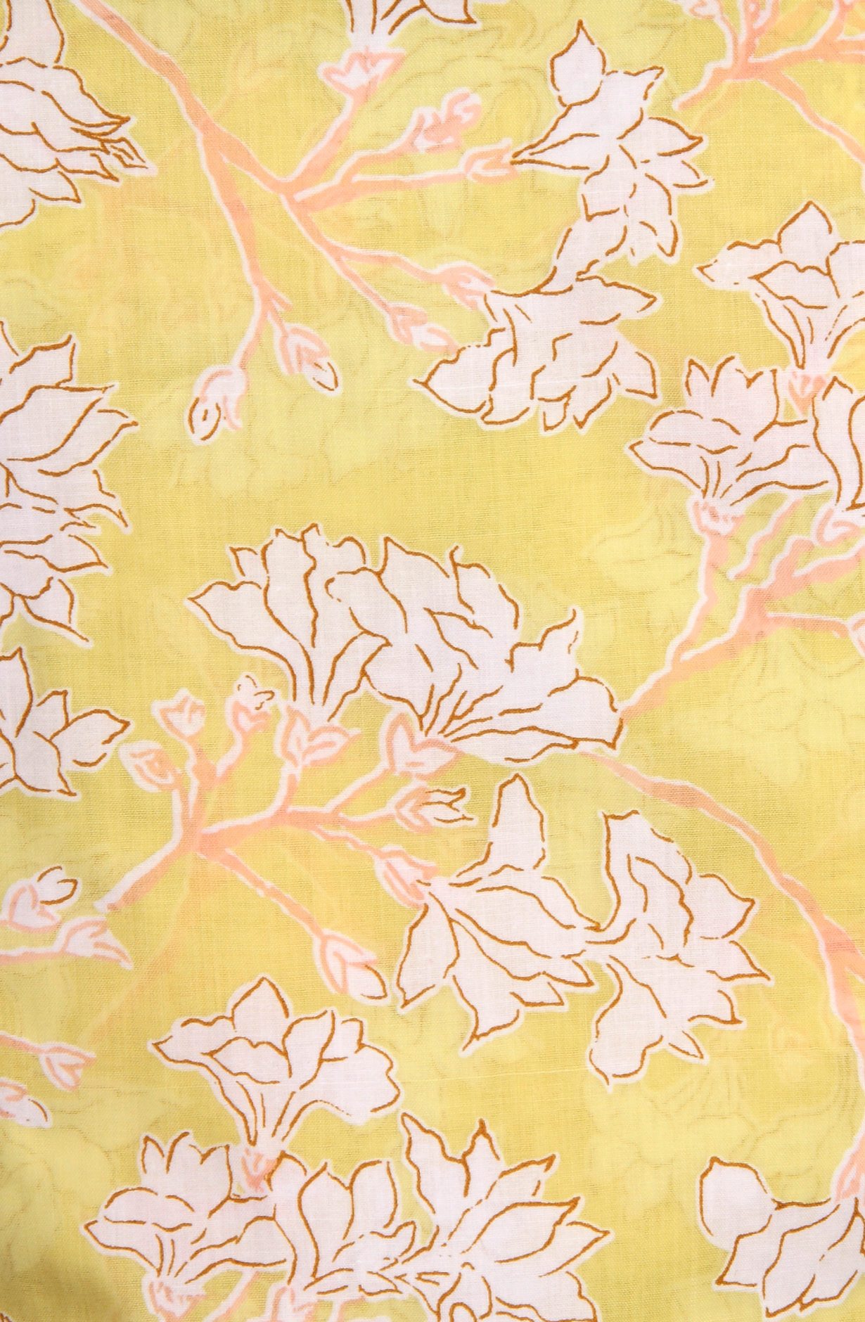 Yellow Cotton Printed Salwar Suit with Chiffon Dupatta - CHANPJ2087D