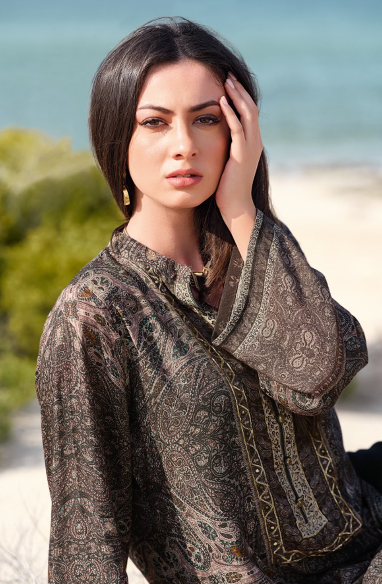 Crepe Unstitched Beautiful Suit - Set - CRECS03