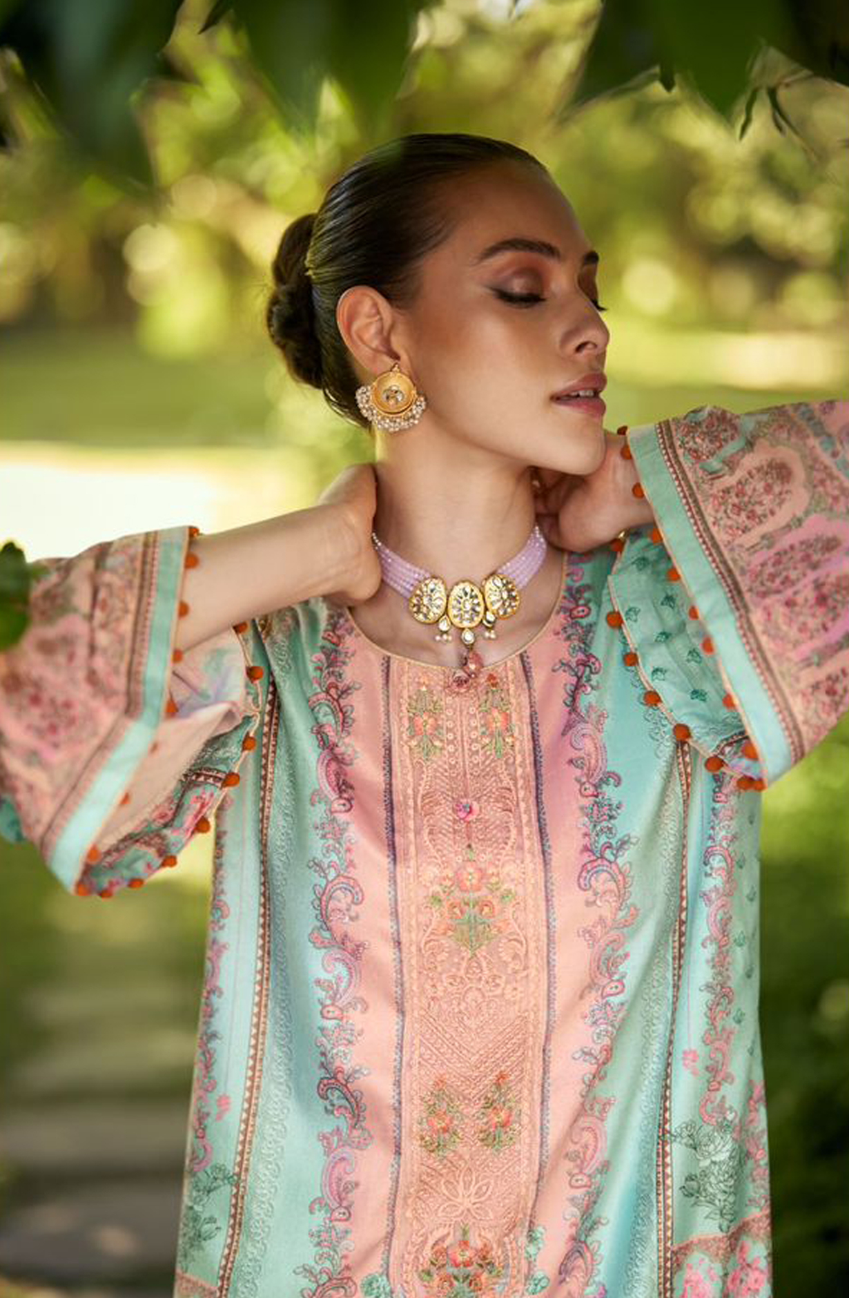 Sea Green Beautiful Velvet Unstitched Printed Salwar Kameez - DEE24001