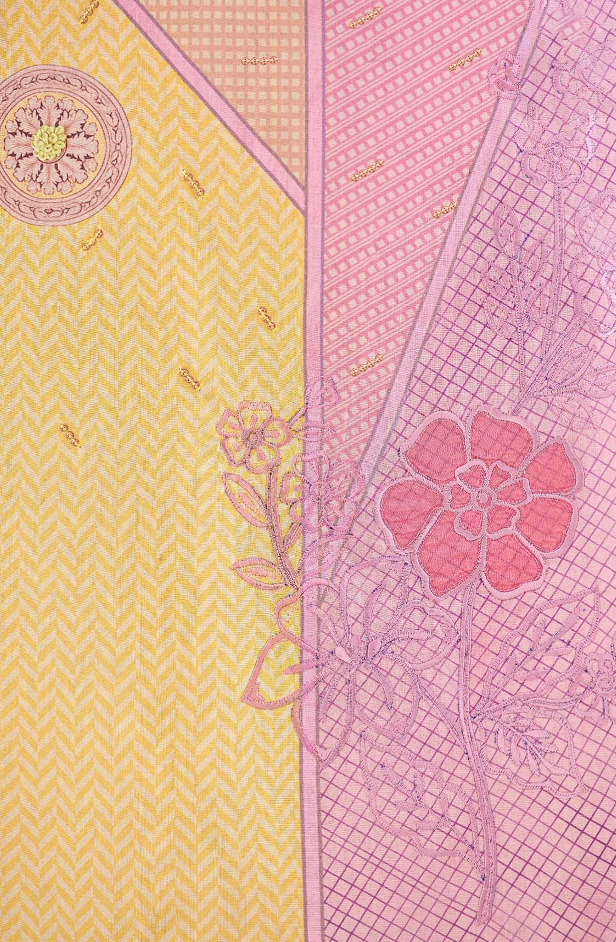 Pink Pure Cotton Lawn Digital Printed Suit - DIV842