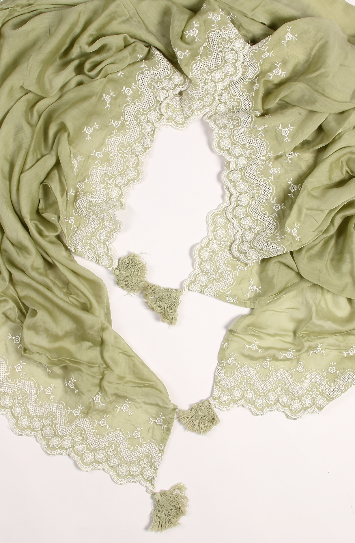 Pista Green Muslin Embroidered Exclusive Salwar Kameez - DIYNS12530C