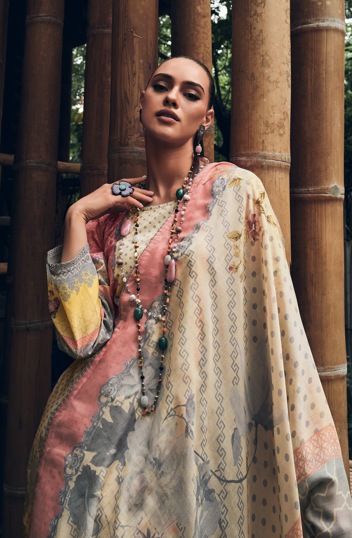 Grey Beautiful Cotton Digital Printed Salwar Suit - SHOSOL04