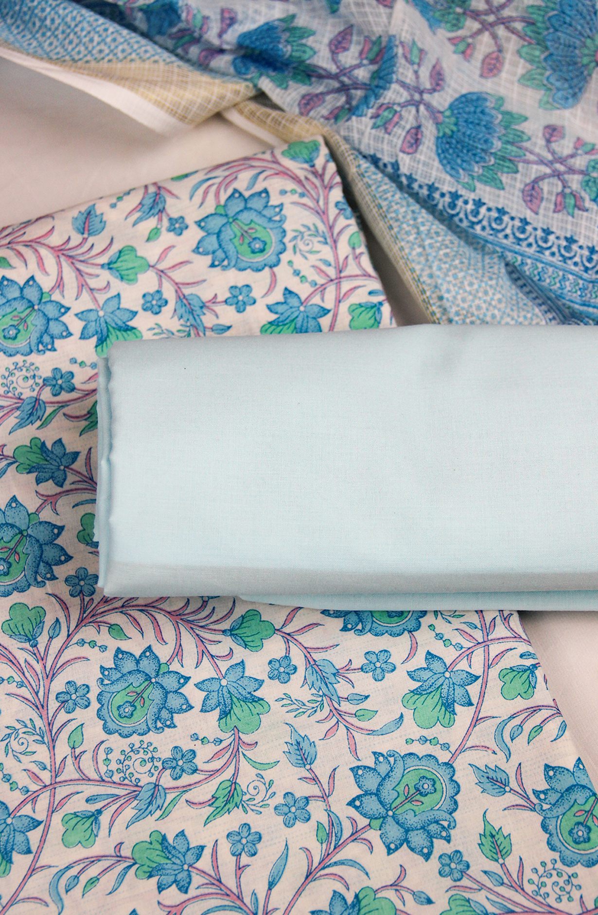 Blue Cotton Digital Printed Suit Set with Dupatta - 871-ANO1213-1B