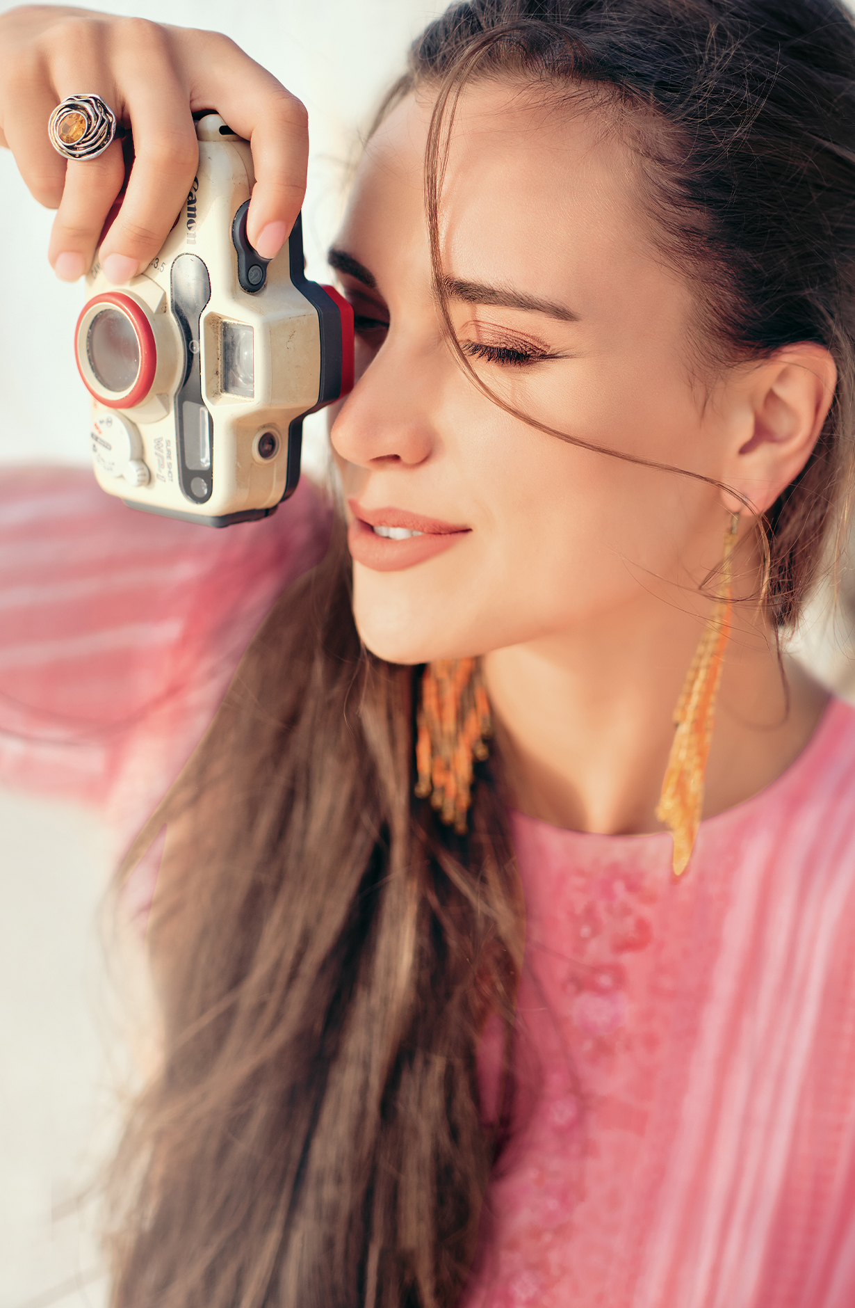 Pink Pure Cotton Beautiful Digital Printed Handwork Unstitched Suit with Trendy Dupatta - FIE03