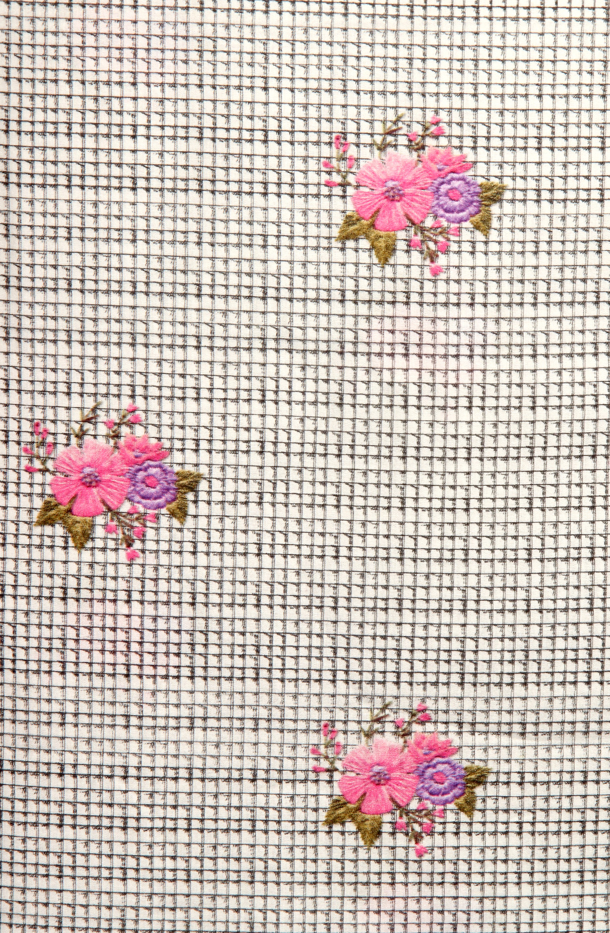 Black and Cream Cotton Digital Printed Salwar Suit with Chiffon Dupatta - GAN892