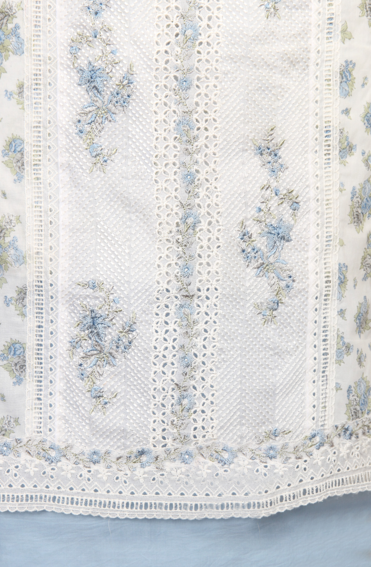 Multi-coloured Pure Cotton Digital Printed Salwar Kameez with Chiffon Dupatta - GARNPJ3030C