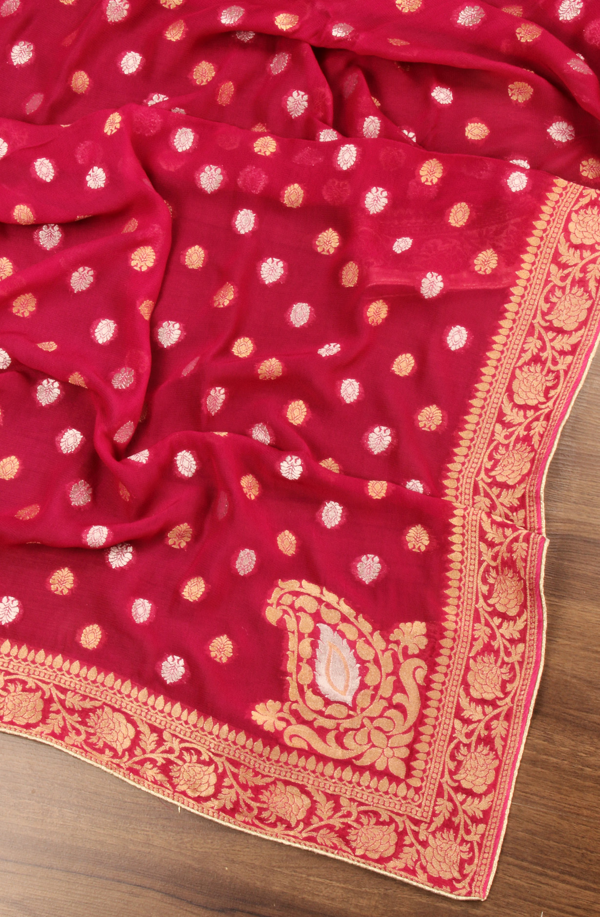 Magenta Designer Georgette Festive Wear Suit with Dupatta - GM7509-195M