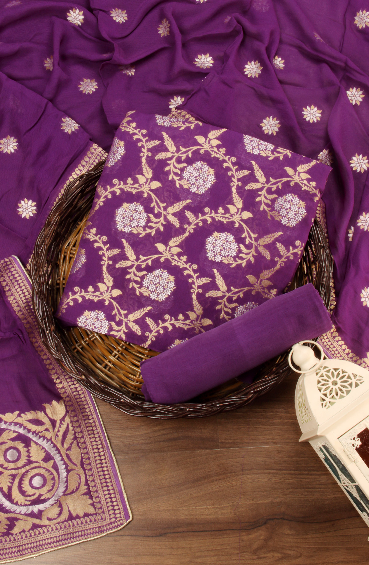 Purple Designer Georgette Festive Wear Suit with Dupatta - GM7511-124