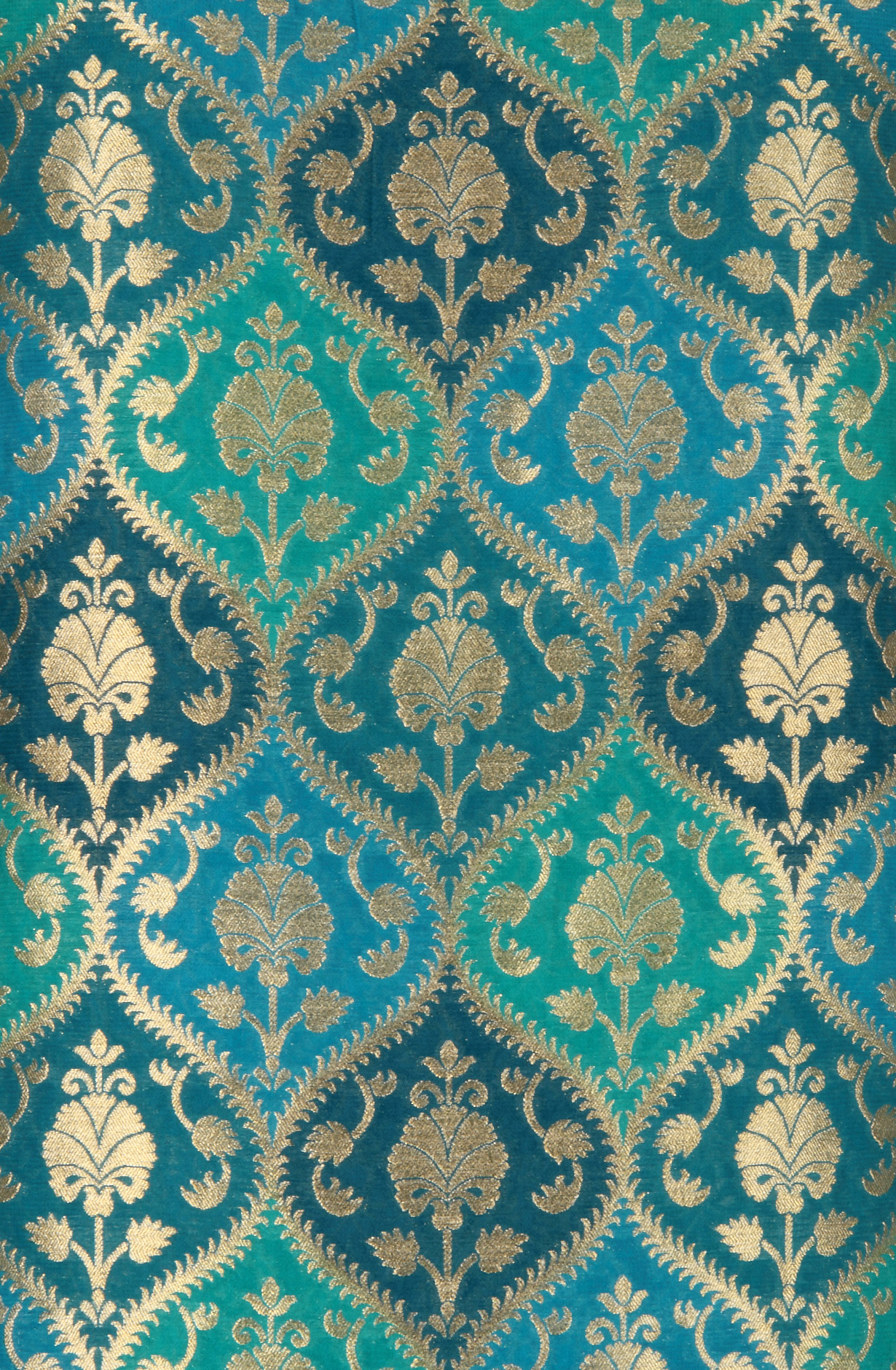 Peacock Color Banarasi Silk Festivewear Salwar Kameez with Dupatta - GP7458-2341A