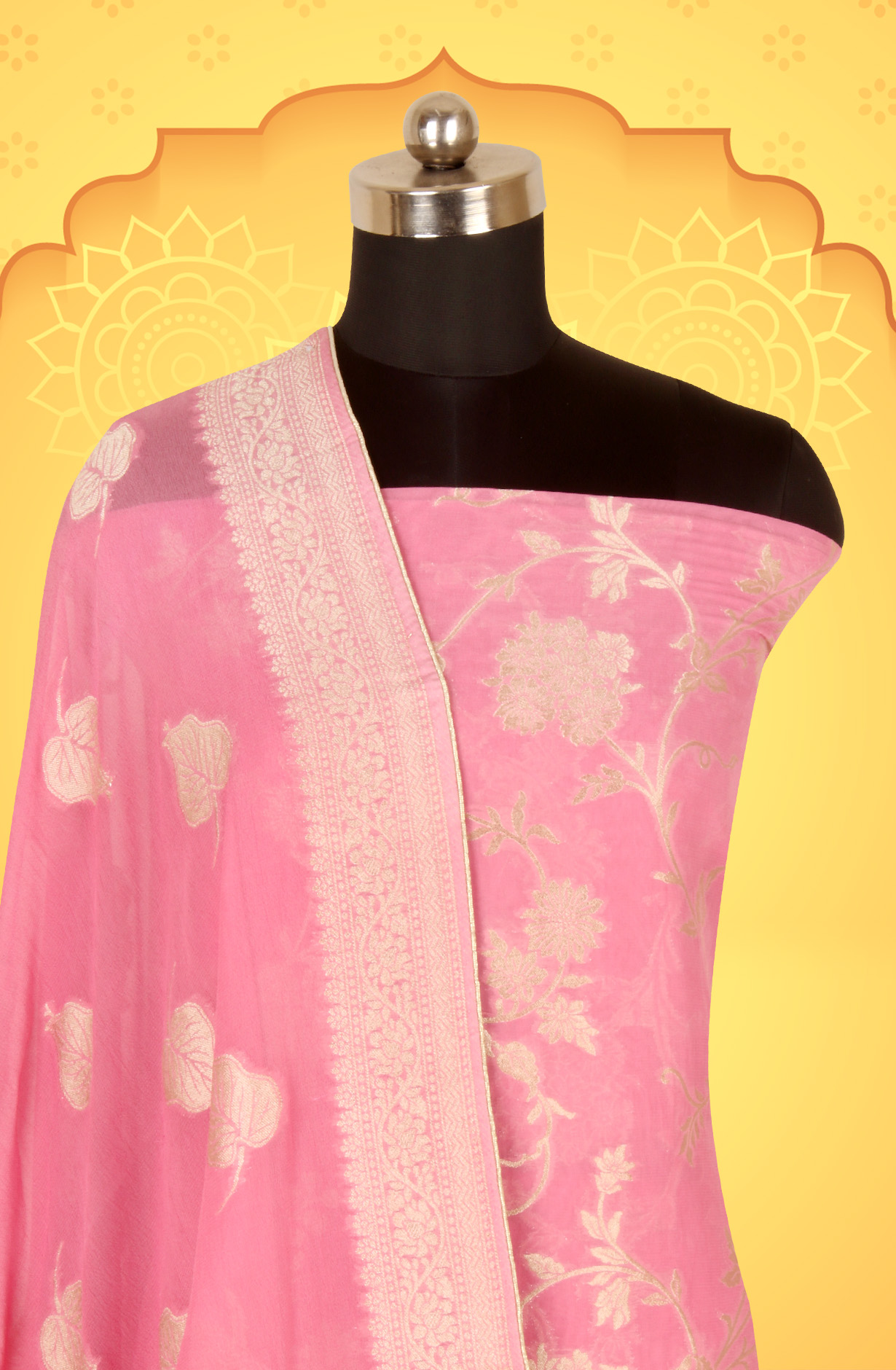 Pink Designer Georgette Festive Wear Salwar Suit with Dupatta - GP7464-1192