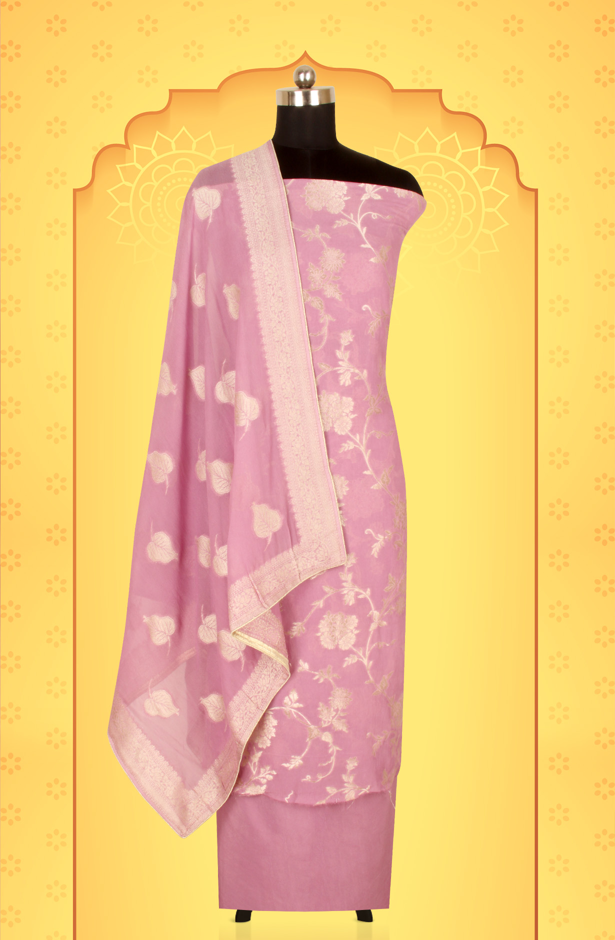 Lavender Designer Georgette Festive Wear Salwar Suit with Dupatta - GP7464-11AMN