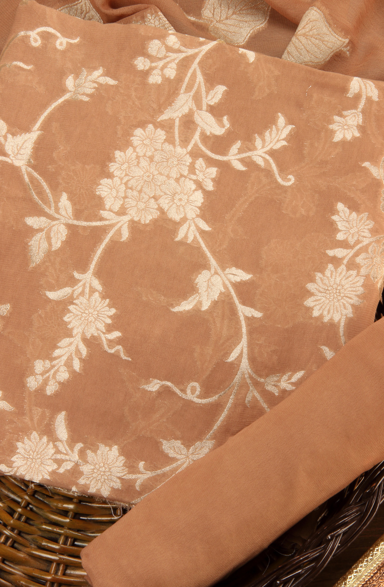 Brown Georgette Festive Wear Unstitched Salwar Kameez - GP7464-222