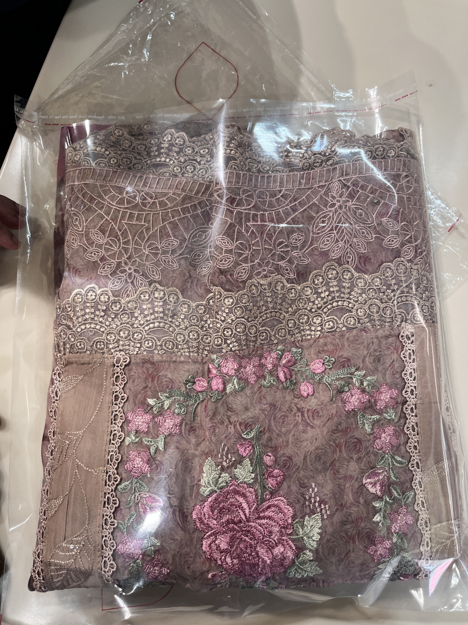 Mauve Suit Set with beautiful dupatta - 131-RTLROOHAANIC