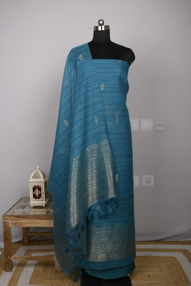 Image of Firoze  Chanderi Silk Suit  with Banarasi Dupatta - 811-LVCT7654