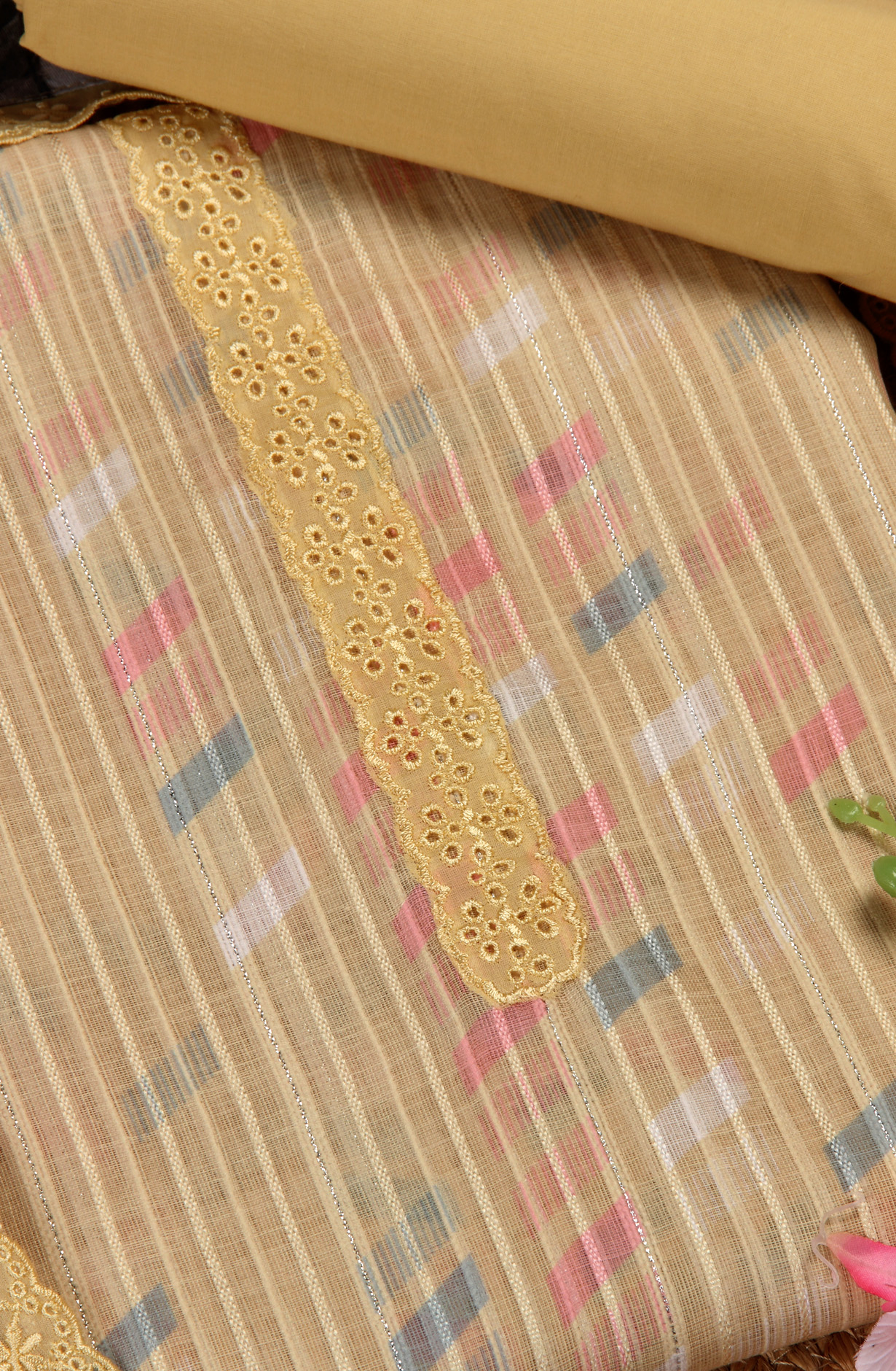 Mustard Linen Exclusive Digital Print Suit-sets with Dupatta - JOA1866B