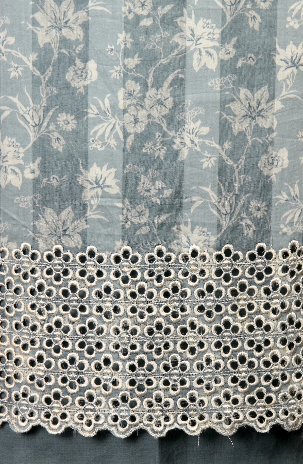 Grey Cotton Printed Suit with Chiffon Dupatta - JORPIM27B