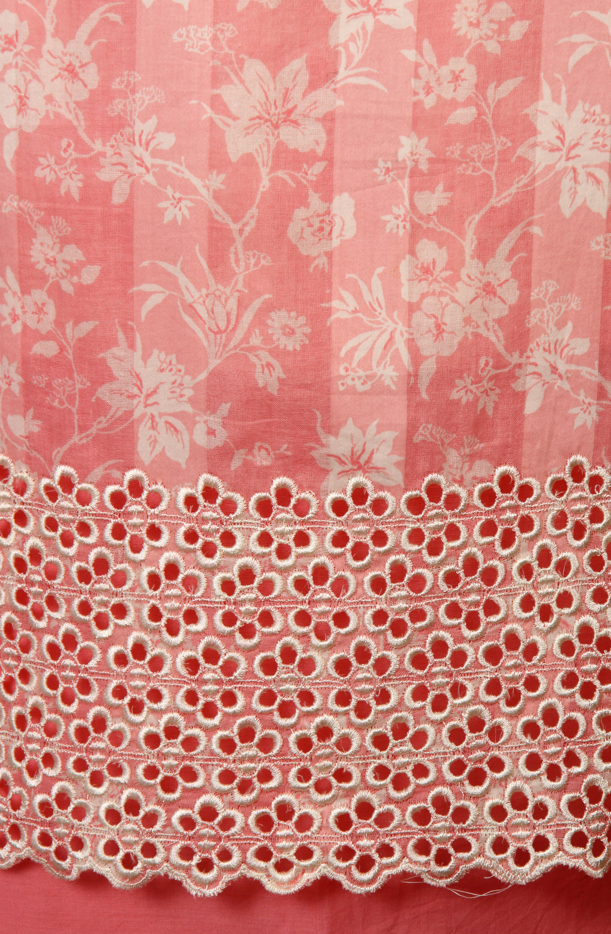 Pink Cotton Printed Suit with Chiffon Dupatta - JORPIM27C