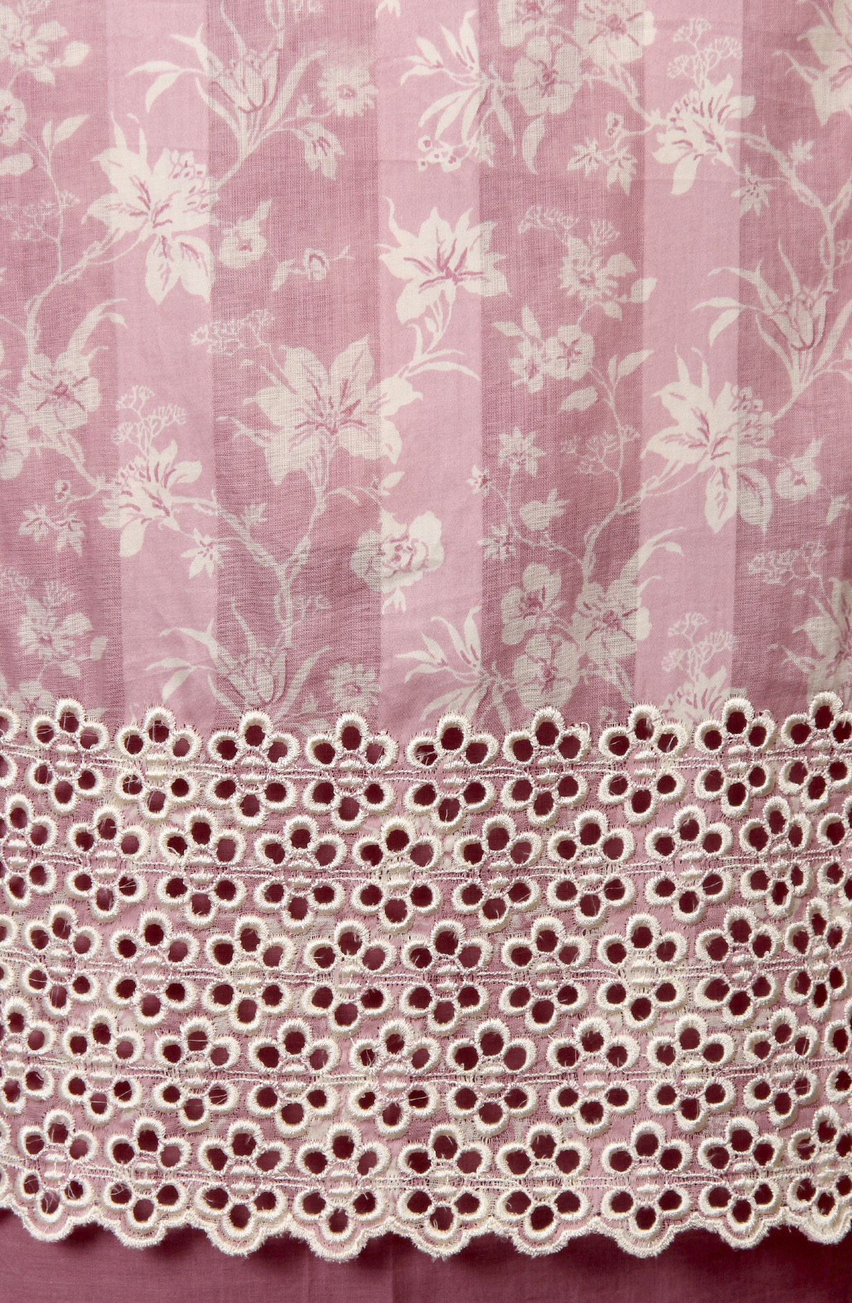 Purple Cotton Printed Suit with Chiffon Dupatta - JORPIM27D