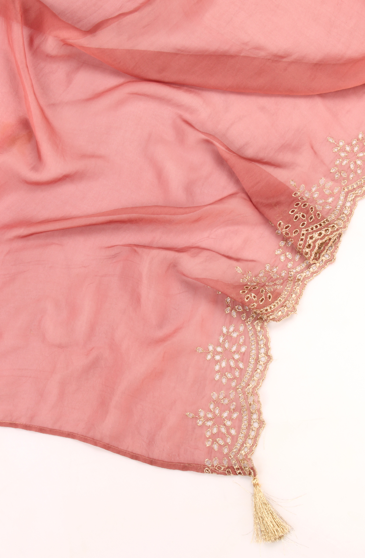 Multi-coloured Cotton Silk Unstitched Salwar Kameez with Organza Dupatta - KAR1621A