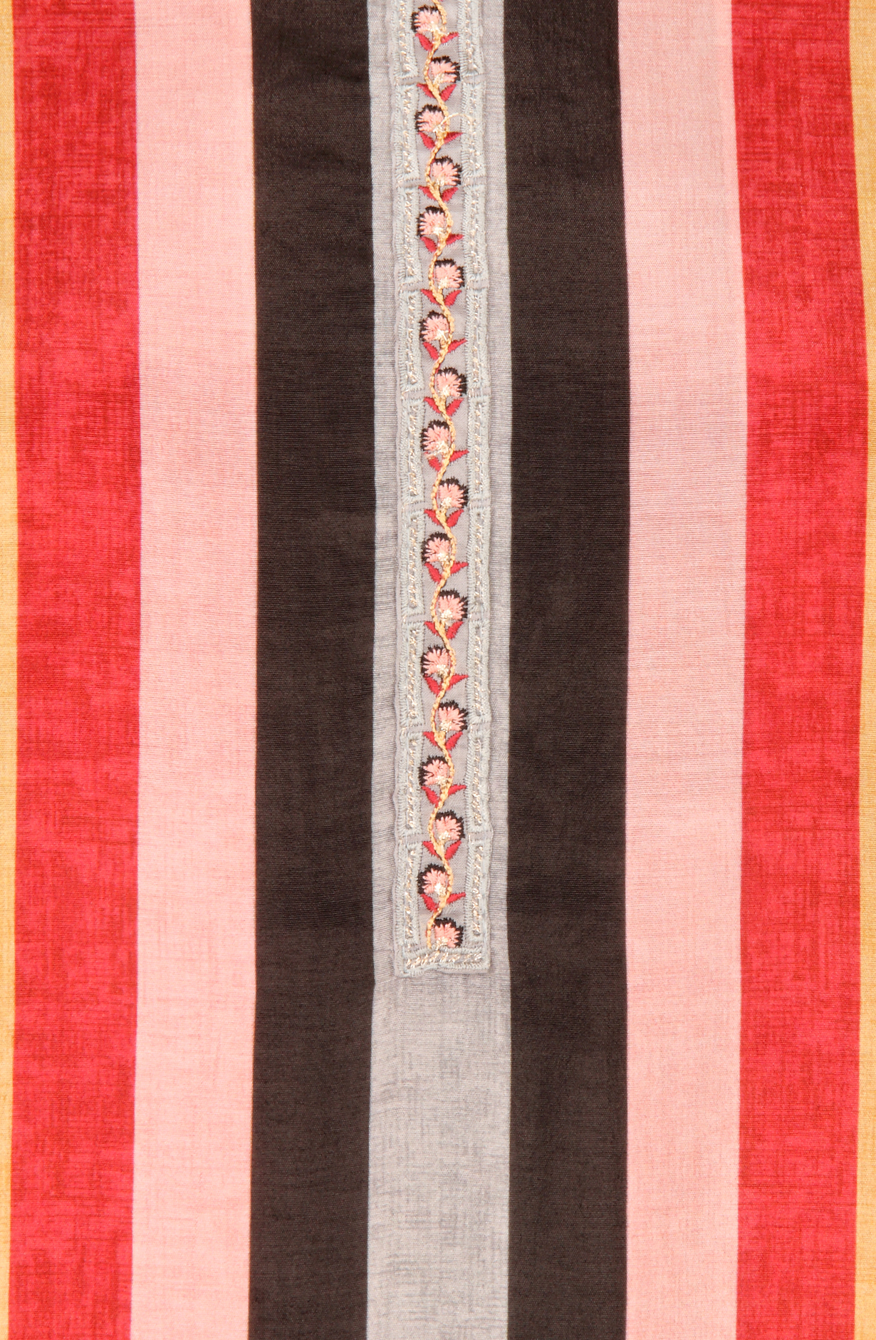 Multi-coloured Cotton Silk Unstitched Salwar Kameez with Chiffon Dupatta - KAR1621B