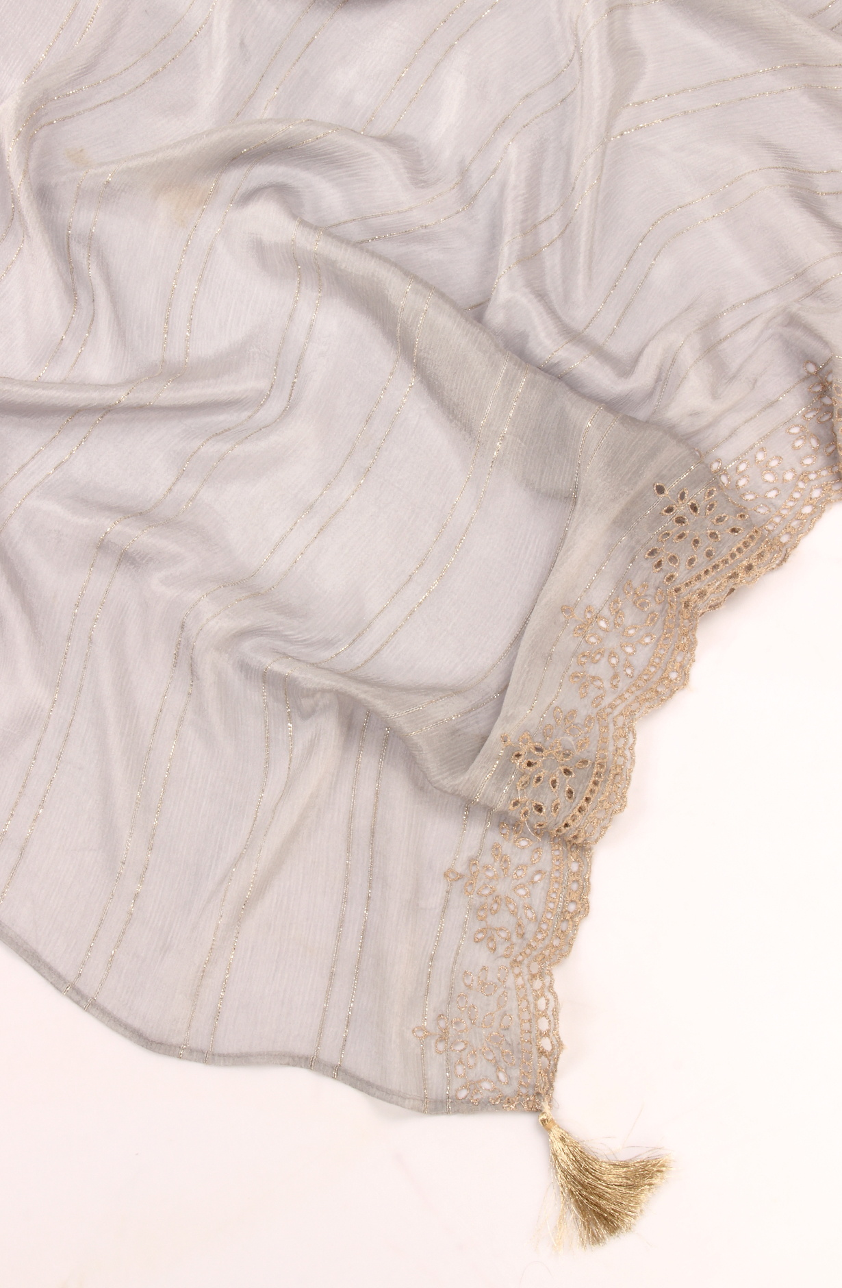 Multi-coloured Cotton Silk Unstitched Salwar Kameez with Chiffon Dupatta - KAR1621B