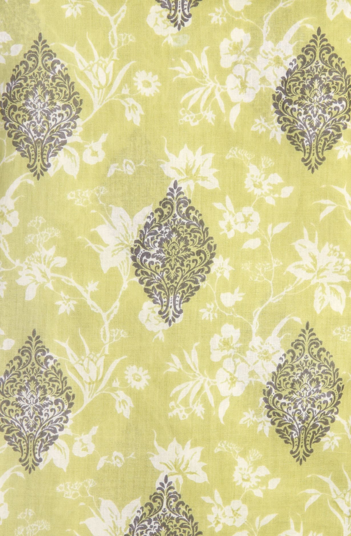 Pista Green Cotton Digital Printed Suit-sets with Chiffon Dupatta - KAT3135A