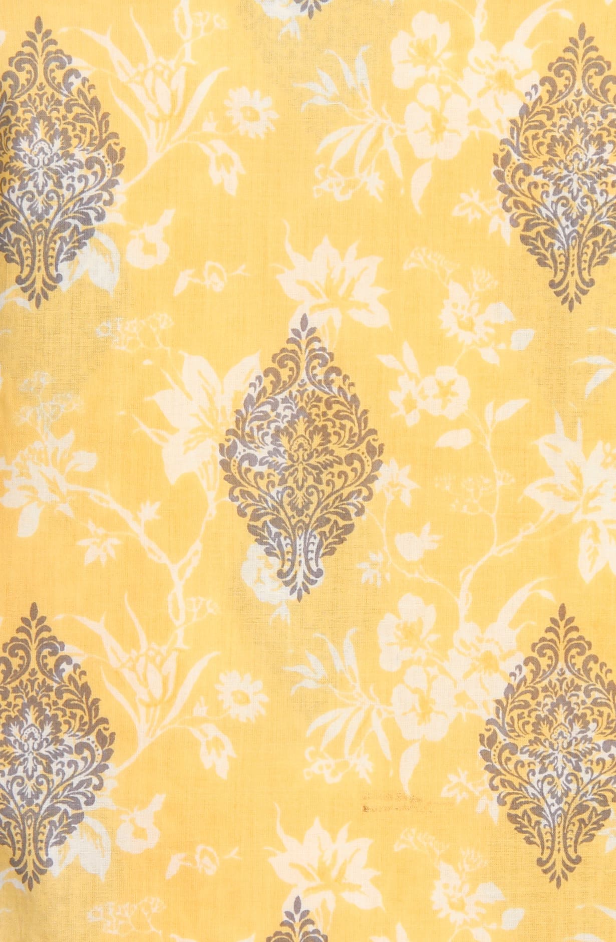 Mustard Cotton Digital Printed Suit-sets with Chiffon Dupatta - KAT3135B